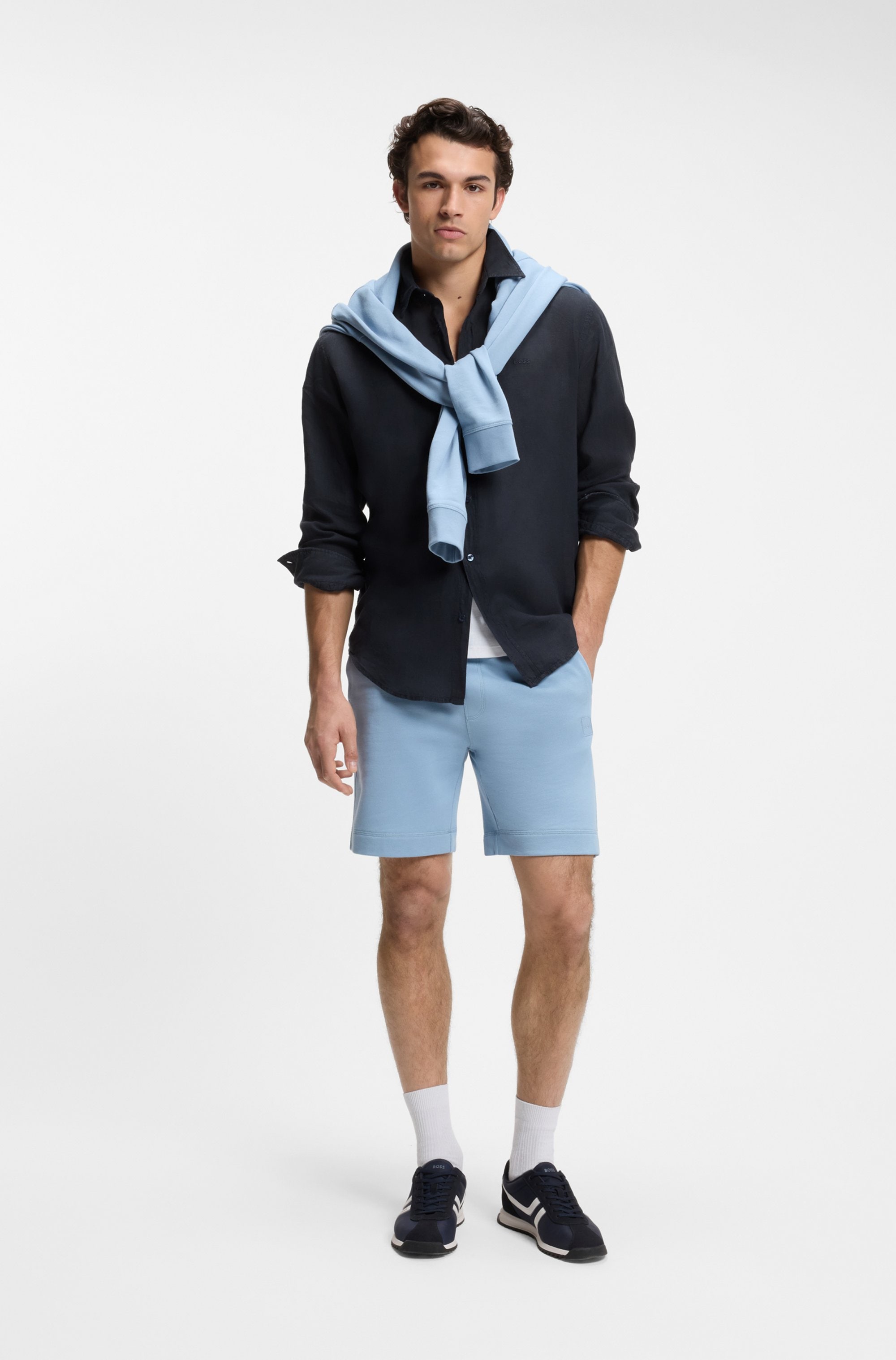BOSS ORANGE Leinenhemd »Relegant 6 M« Kentkragen, reines Leinen, Regular Fit