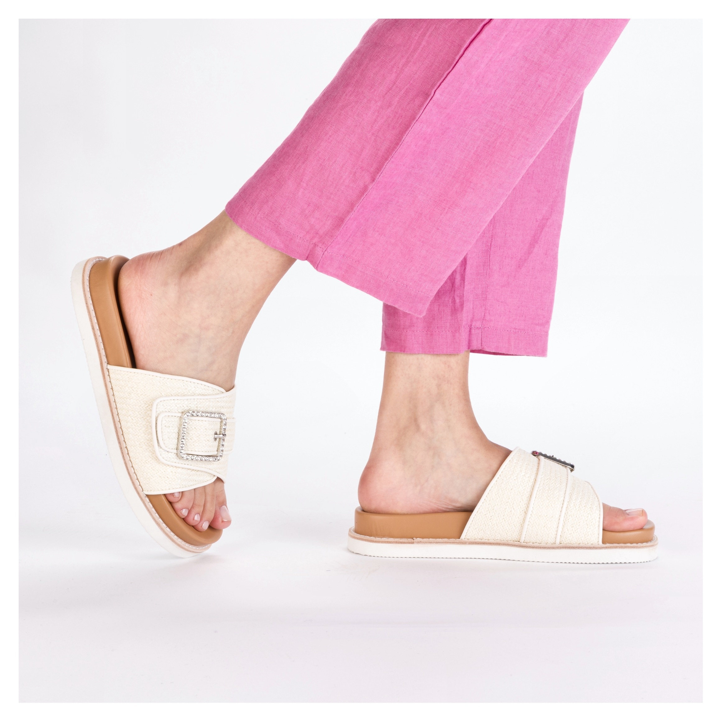 Rieker Pantolette, Sommerschuh, Strandschuh mit praktischem Klettverschluss
