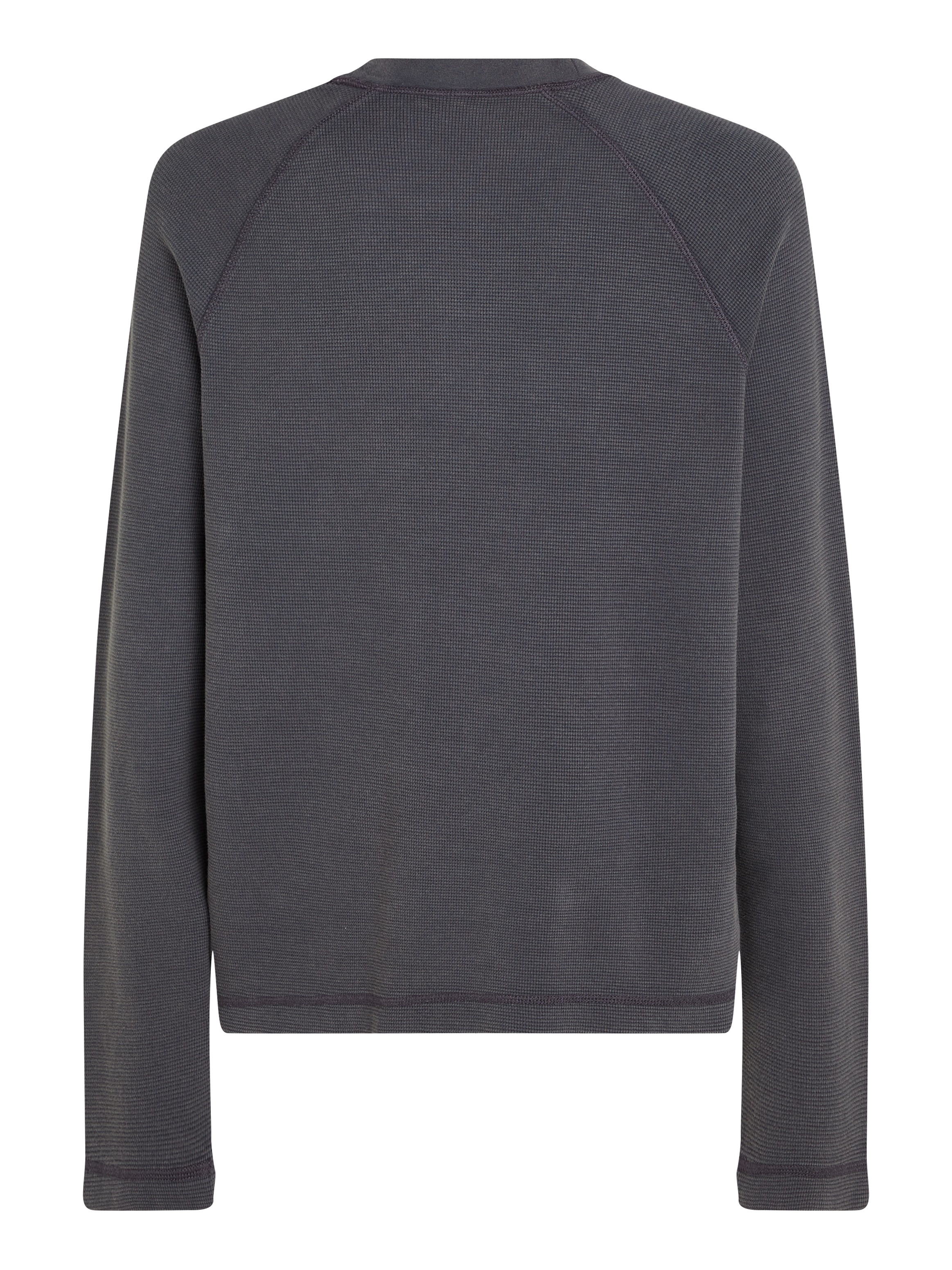 Calvin Klein Jeans Langarmshirt »WASHED WOVEN LABEL WAFFLE RAGLAN«, in gewaschener Qualität