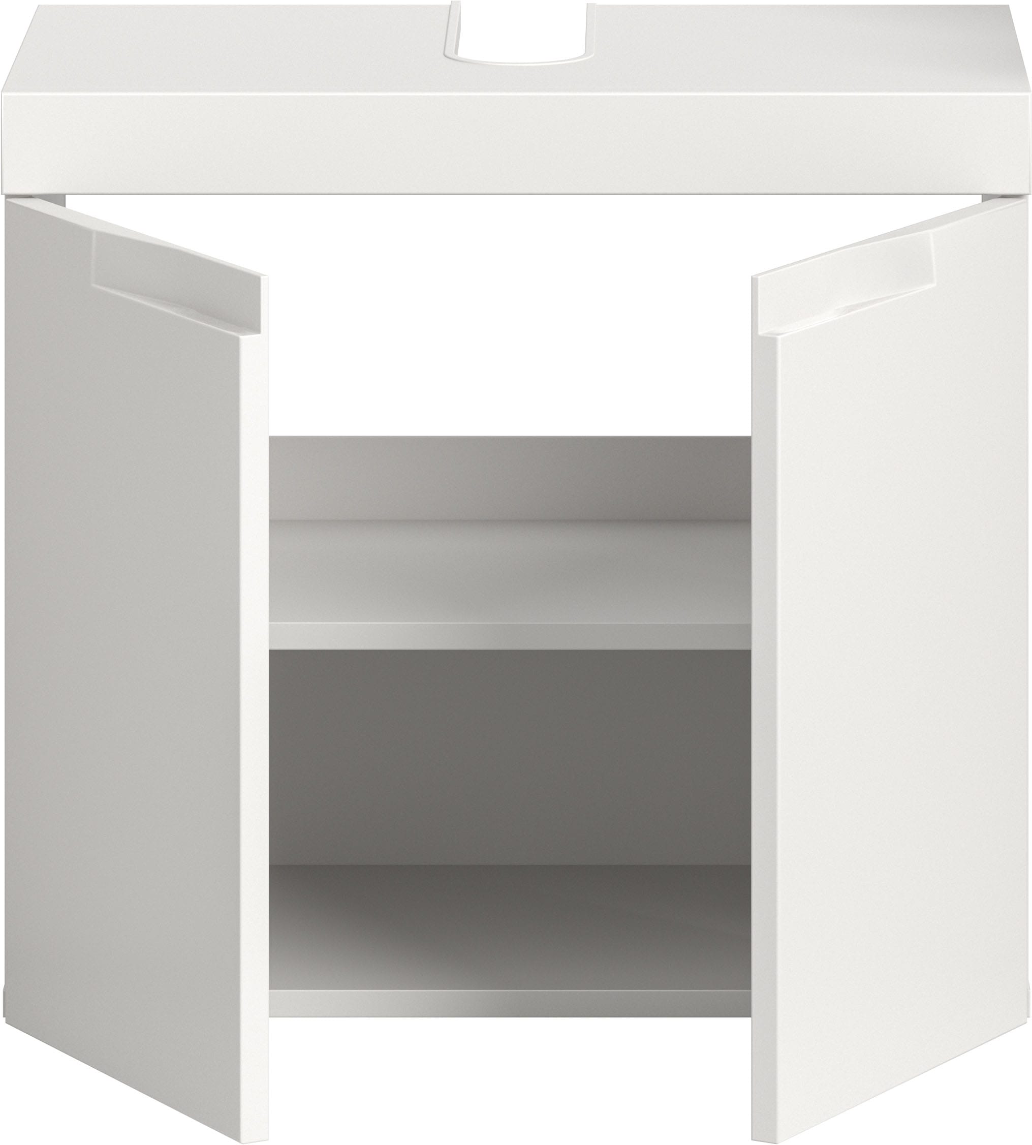 OTTO home Waschbeckenunterschrank »MAOI, Breite 60cm, 2 Türen, 2 Fächer, 1 Einlegeboden« Badezimmerschrank, Unterschrank, Kommode, WBU, Bad, Badezimmer