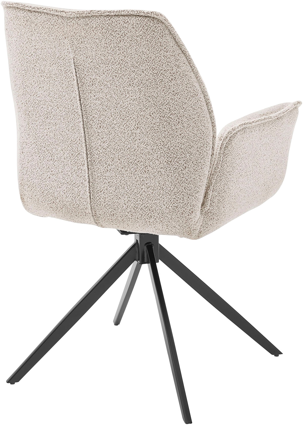 Musterring Esszimmerstuhl »Tiama« (Set) 2 Stk.Stativgestell aus Eisen schwarz, 180° drehbar, Stoff Cord oder Bouclé