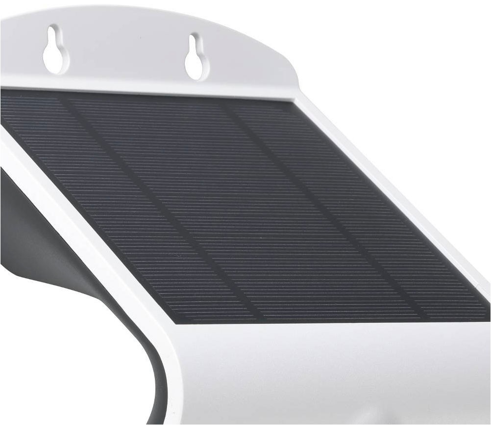 EGLO Wandleuchte »LAMOZZO Wandlampe, Kunststoff, IP54, Außenlampe, Terasse, Solar Lampe«, 1 flammig, Leuchtmittel LED-Modul | LED fest integriert, Wand-/Deckenleuchte, L14 x H21 x AL11 cm, weiß, 3,2W inkl.