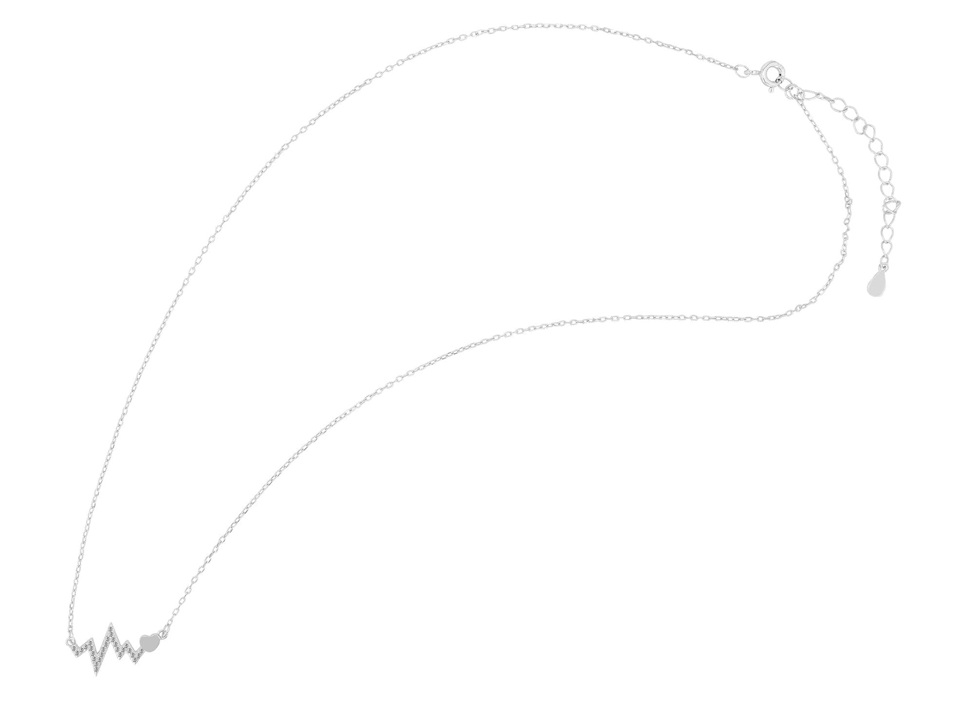 Adelia´s Gliederkette »Damen Halskette aus 925 Silber mit Zirkonia 42+5«