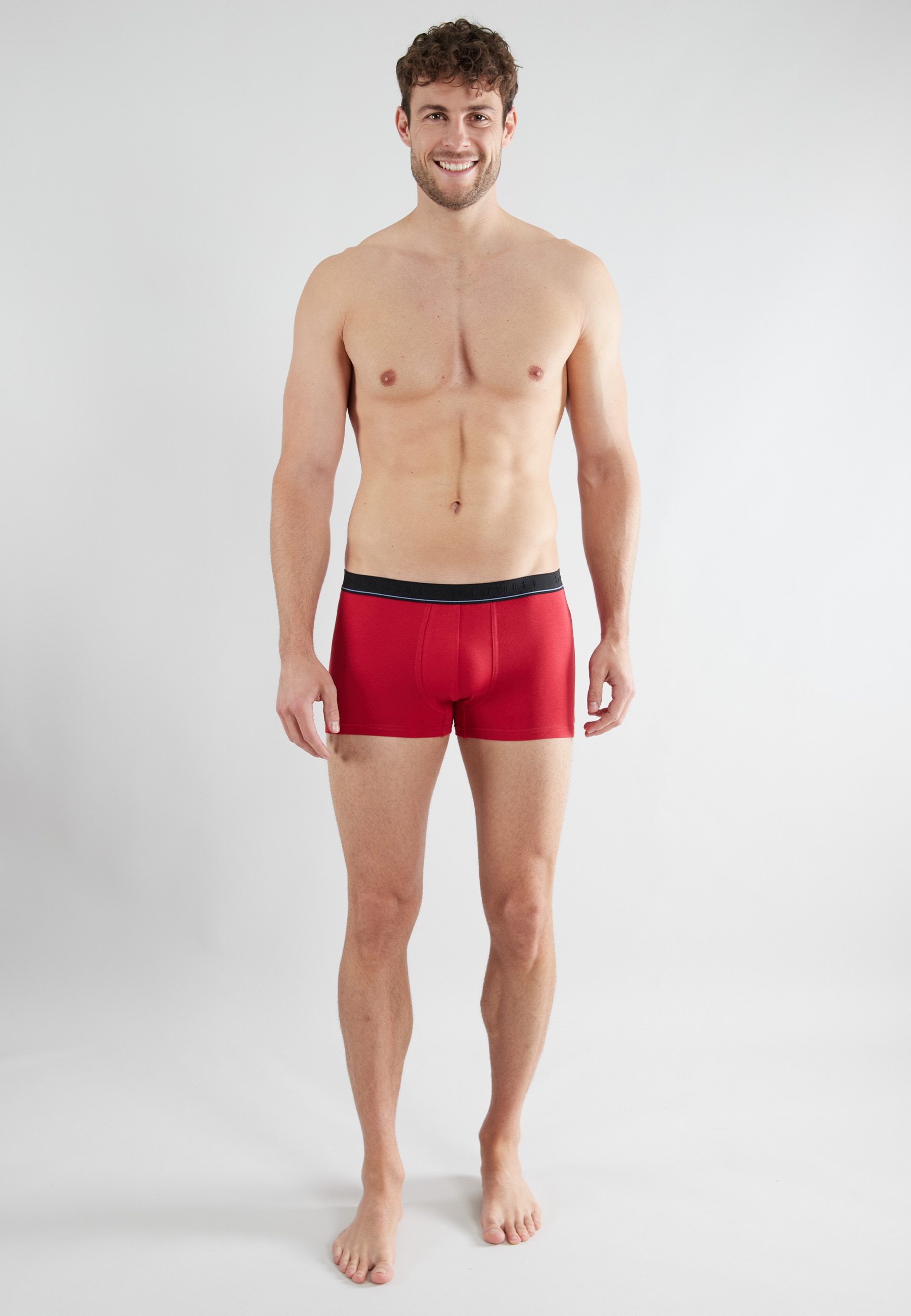 bugatti Boxer »Rom« 2er Pack,  weich, basic, eng, atmungsaktiv, breiter Bund, Baumwollmix