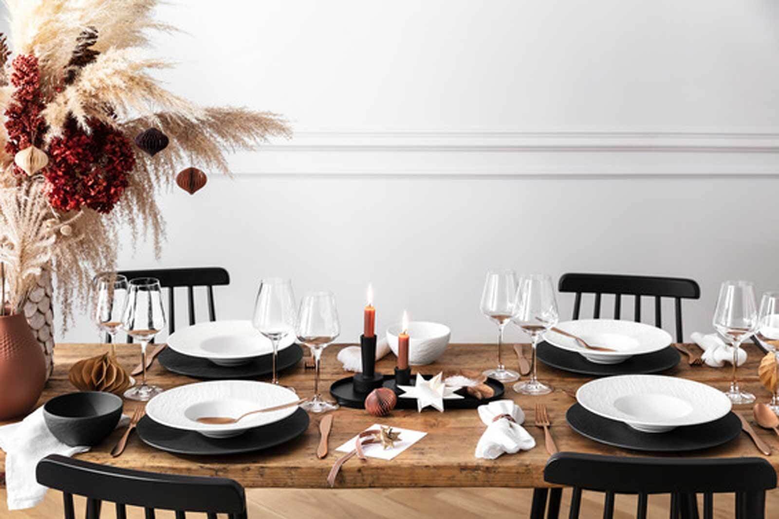Villeroy & Boch Geschirr-Set »Starter-Set Manufacture Rock weiß«