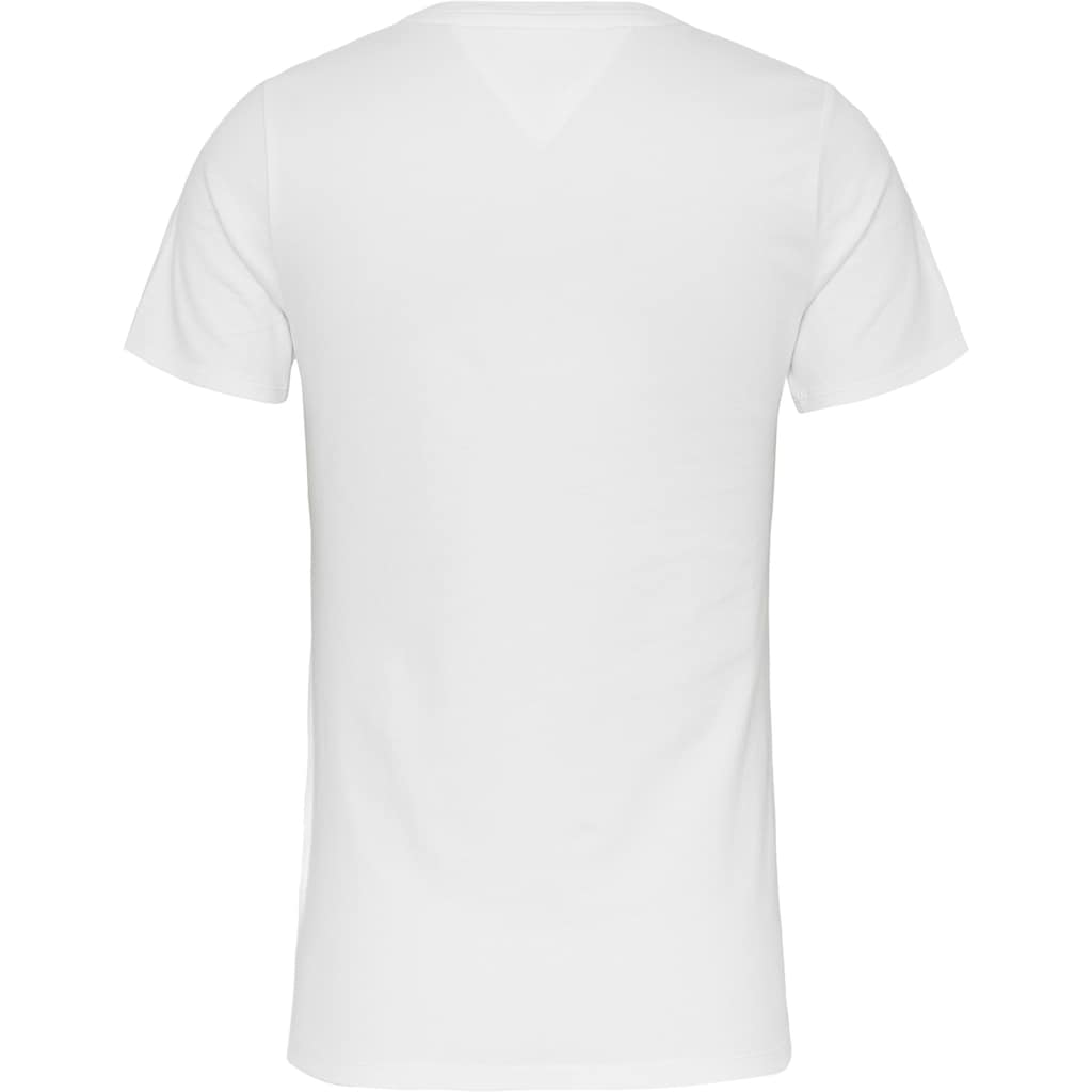 Tommy Jeans V-Shirt »TJW SKINNY STRETCH V NECK«, mitTommy Jeans Logo-Flag auf der Brust