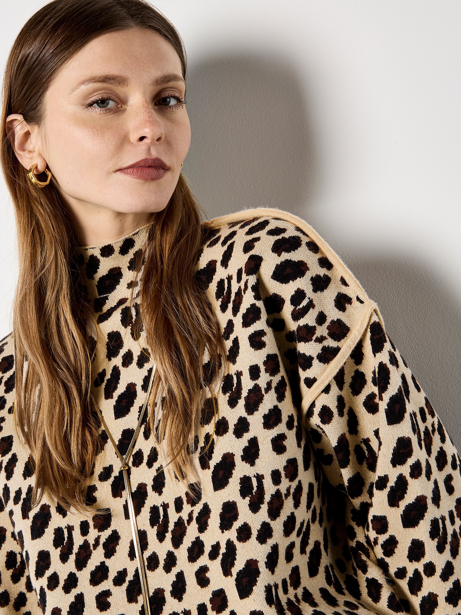 Apricot Strickpullover »Pullover« mit Tierprint