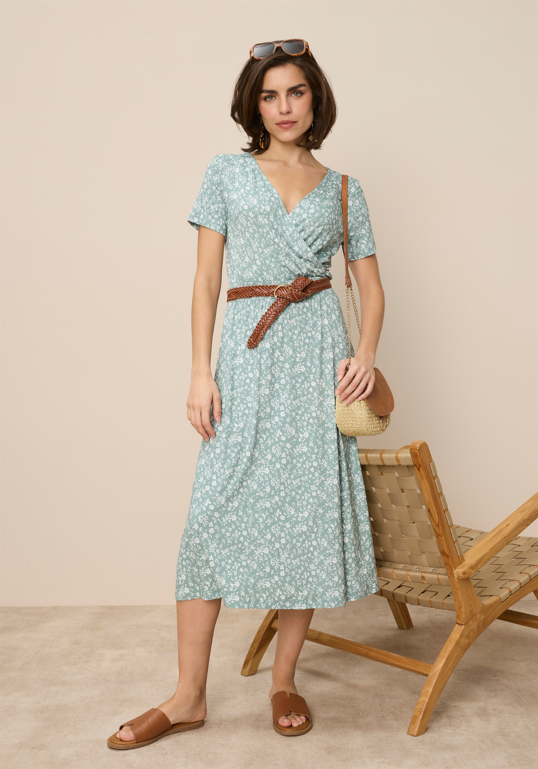 Tamaris Jerseykleid in Midilänge