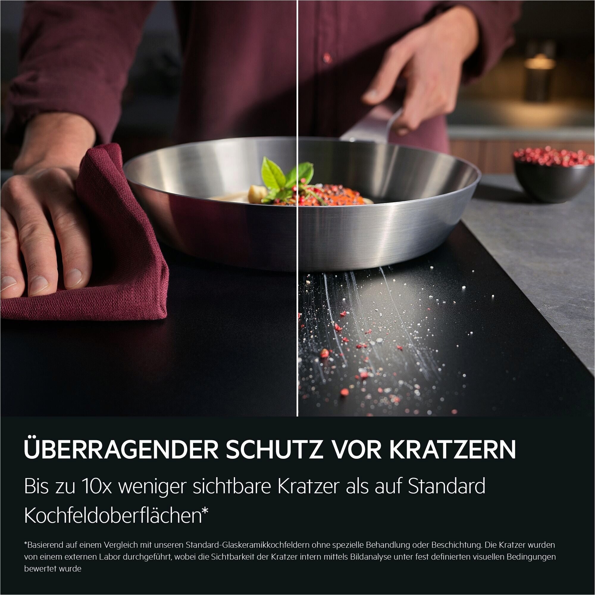 AEG Induktions-Kochfeld »TII84B1FFZ« Bis zu 10x weniger sichtbare Kratzer – Made in Germany