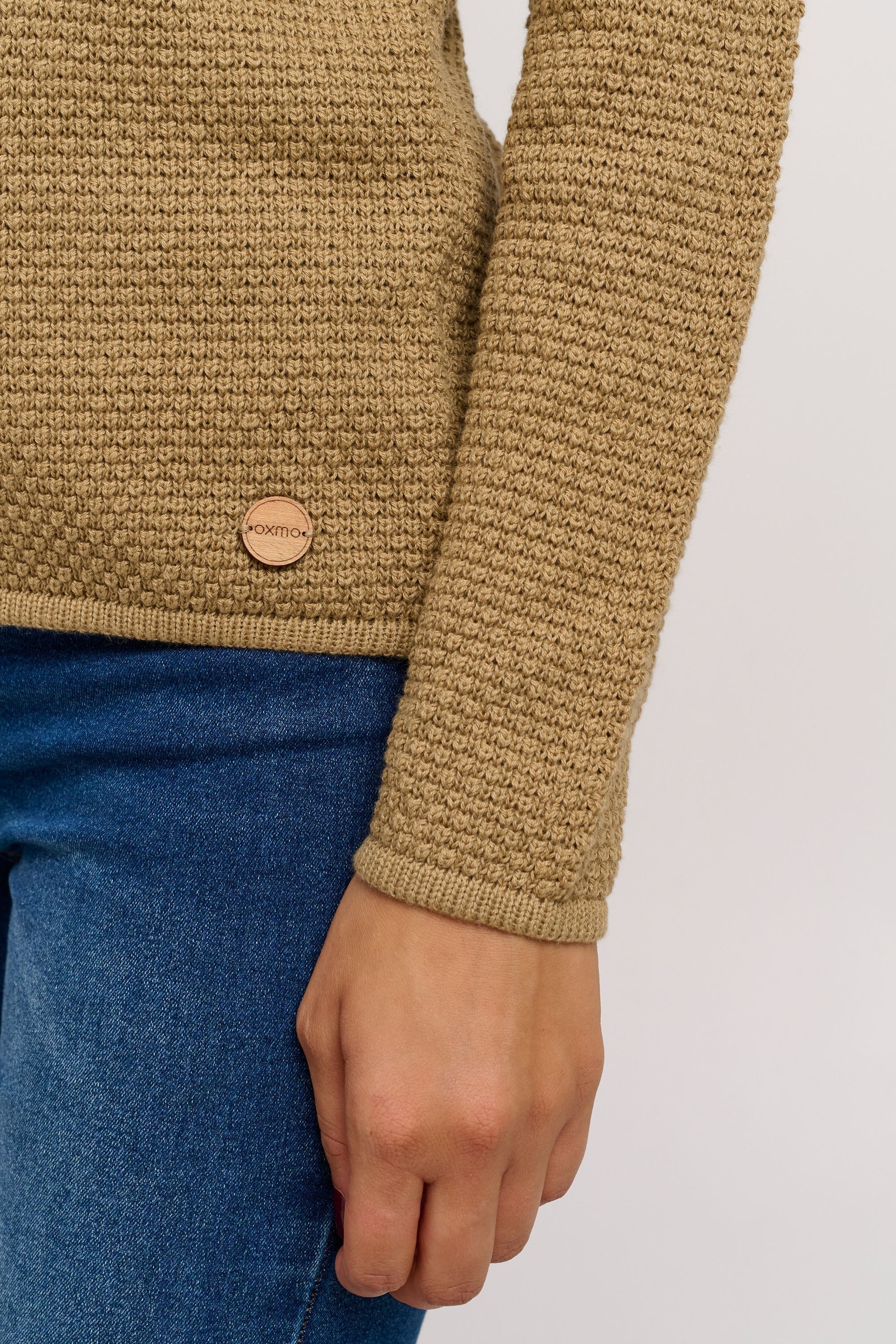 OXMO Strickfleece-Pullover »Strickpullover OXHanna«