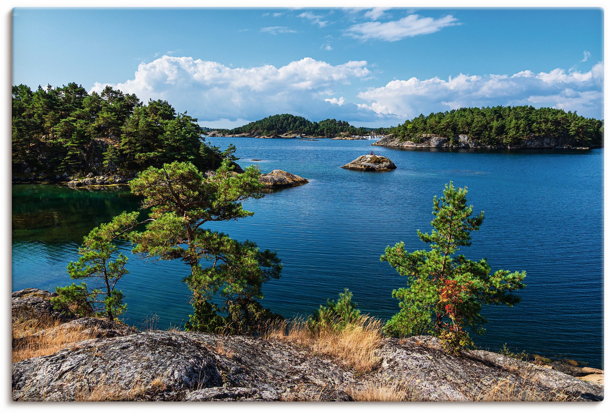 Leinwandbild »Landschaft, Halbinsel Riveneset Norwegen«, Küstenbilder, (1 St.), auf...