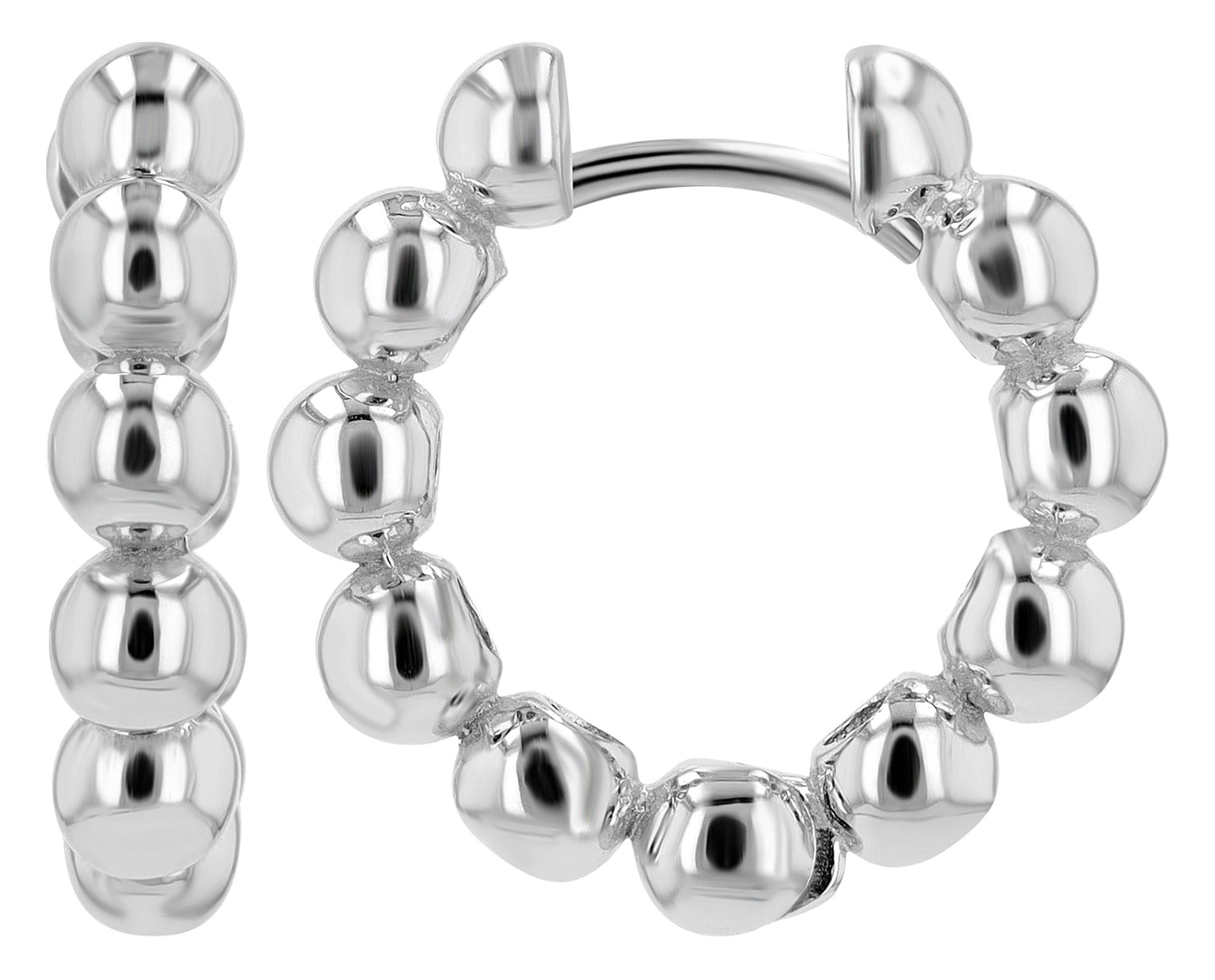 Adelia´s Paar Creolen »Damen Ohrringe ¿ Klappcreole aus 925 Silber«