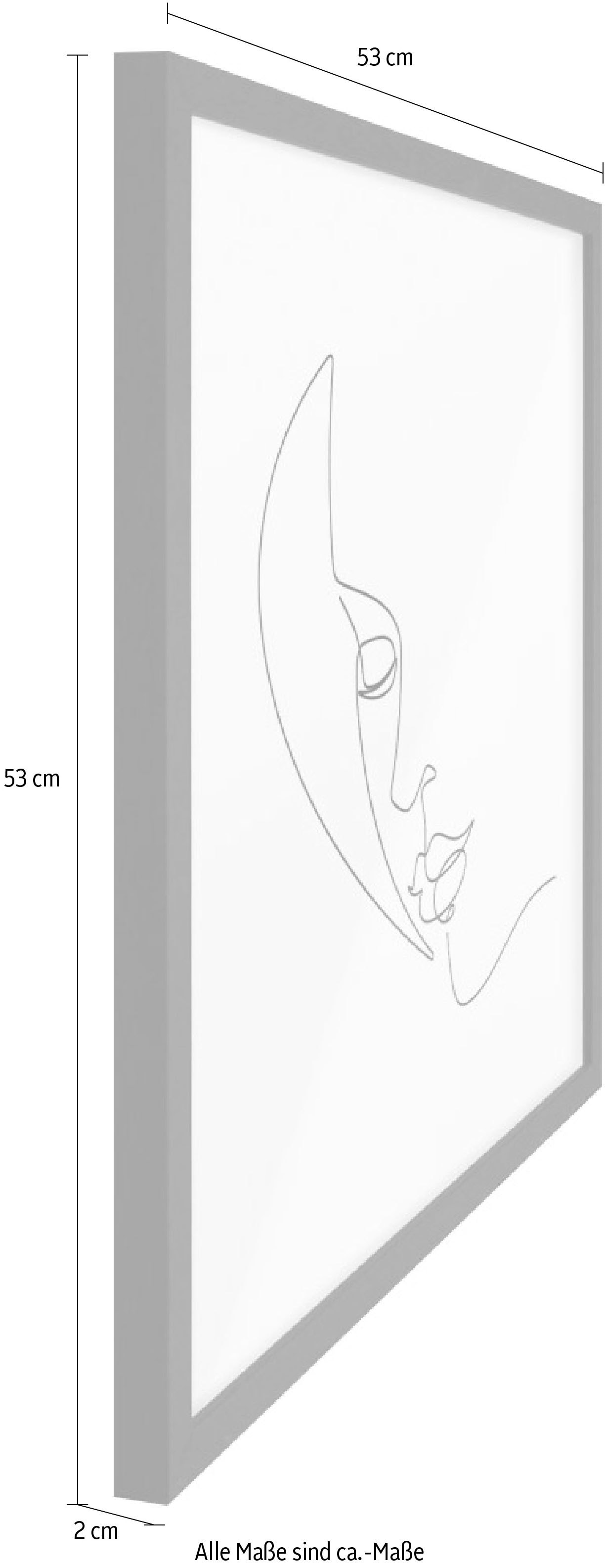 Reinders! Gerahmtes Bild« Gesicht bei Wandbild online - »Silhouette OTTO kaufen