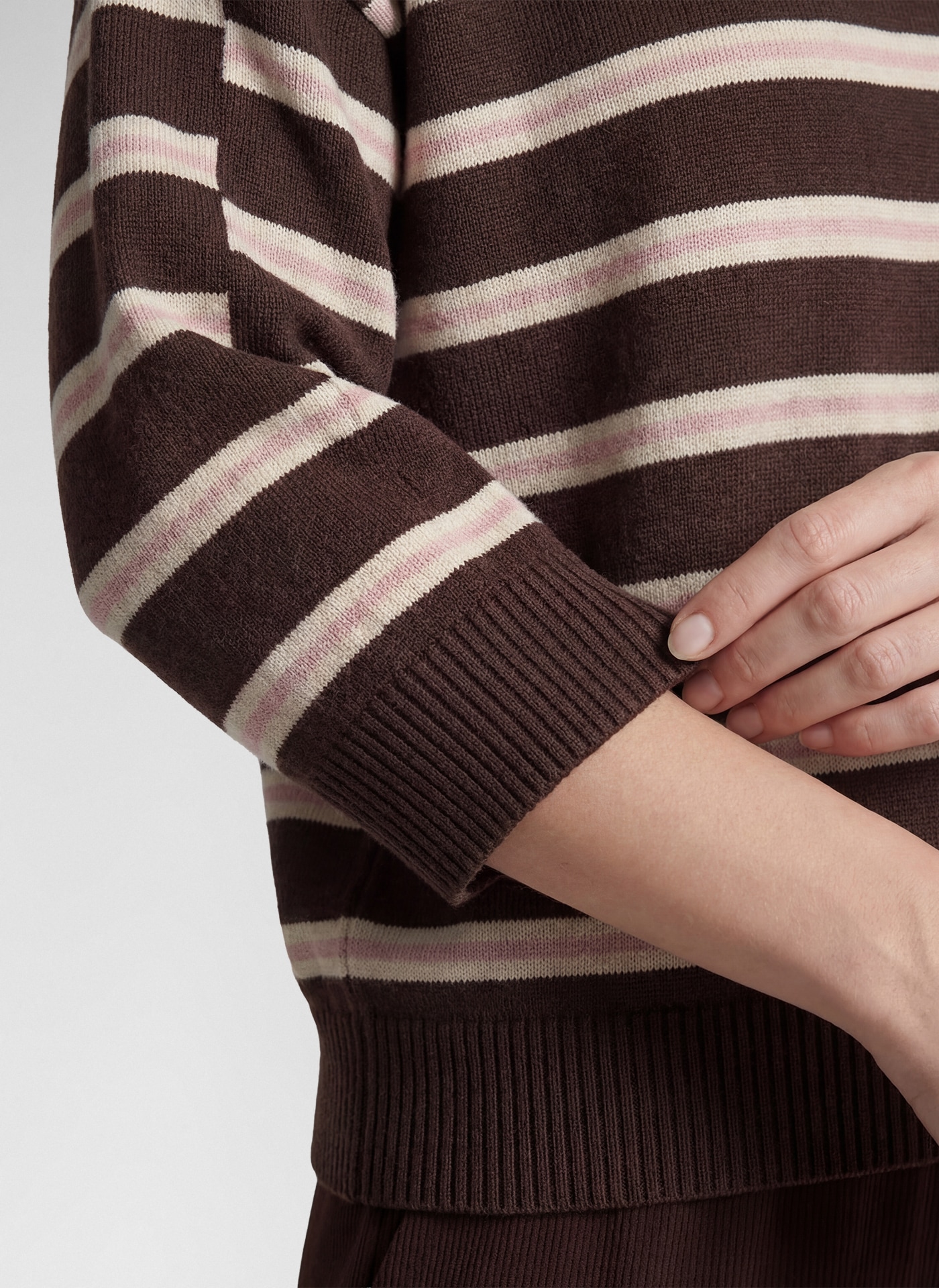 Rabe Strickpullover mit Streifen Muster