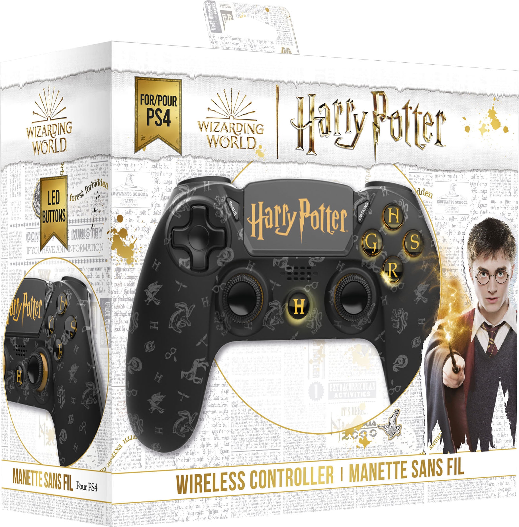 Freaks and Geeks PlayStation 4-Controller »Harry Potter Wireless Controller«