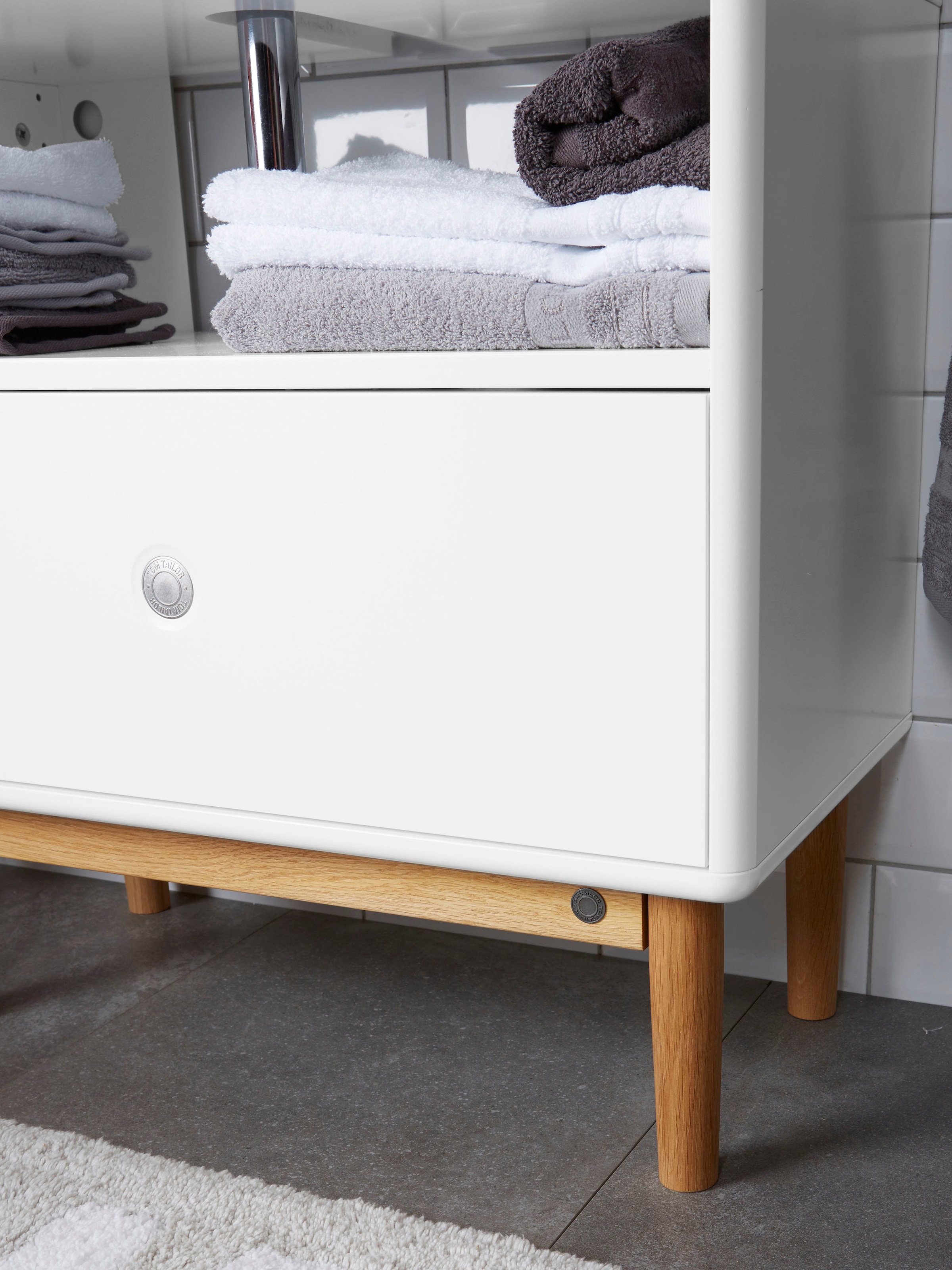 TOM TAILOR HOME Waschbeckenunterschrank online Push-to-Open, mit kaufen Schublade, mit 65 mit cm Breite »COLOR in Eiche, Füßen BATH«