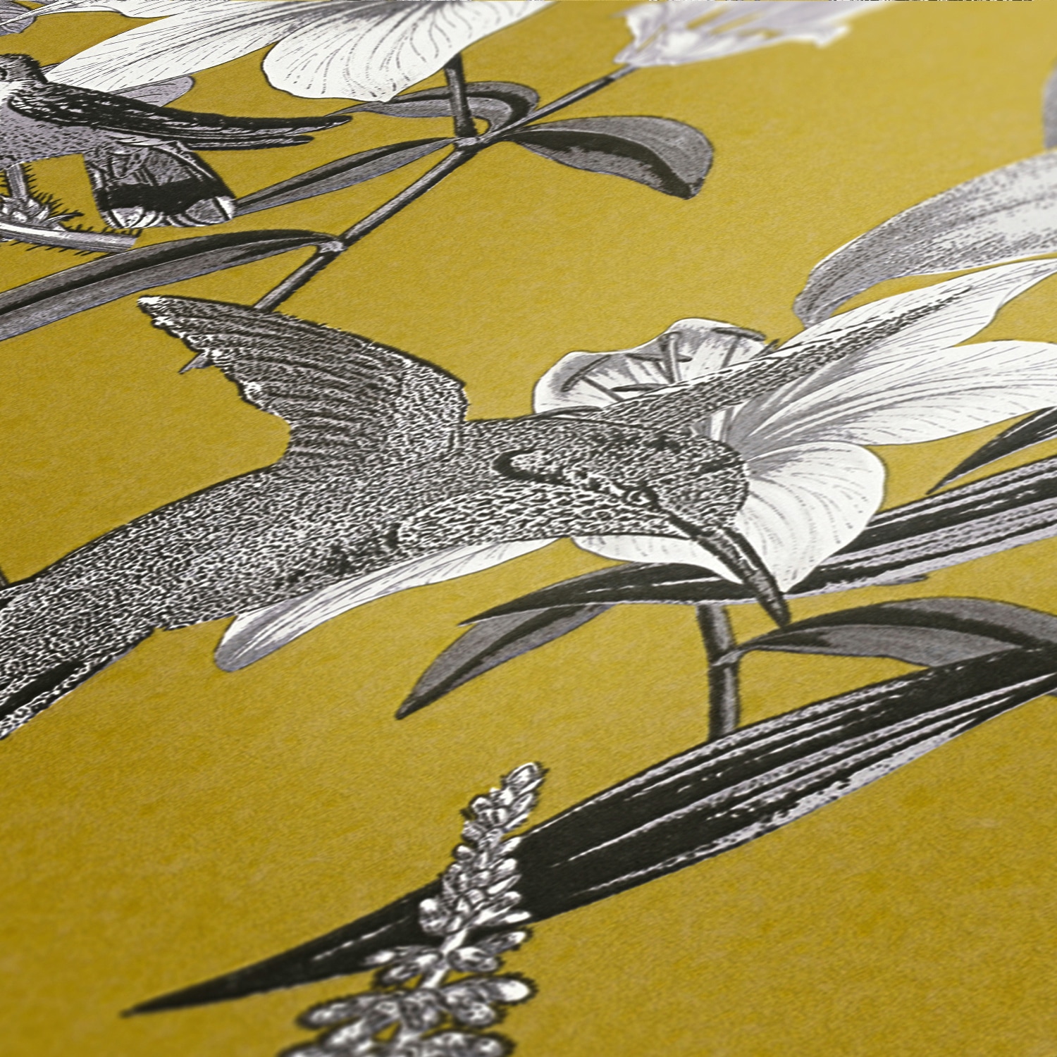 Architects Paper Vliestapete »Jungle Chic«, floral-botanisch-tropisch, Vogeltapete Tapete Blumen