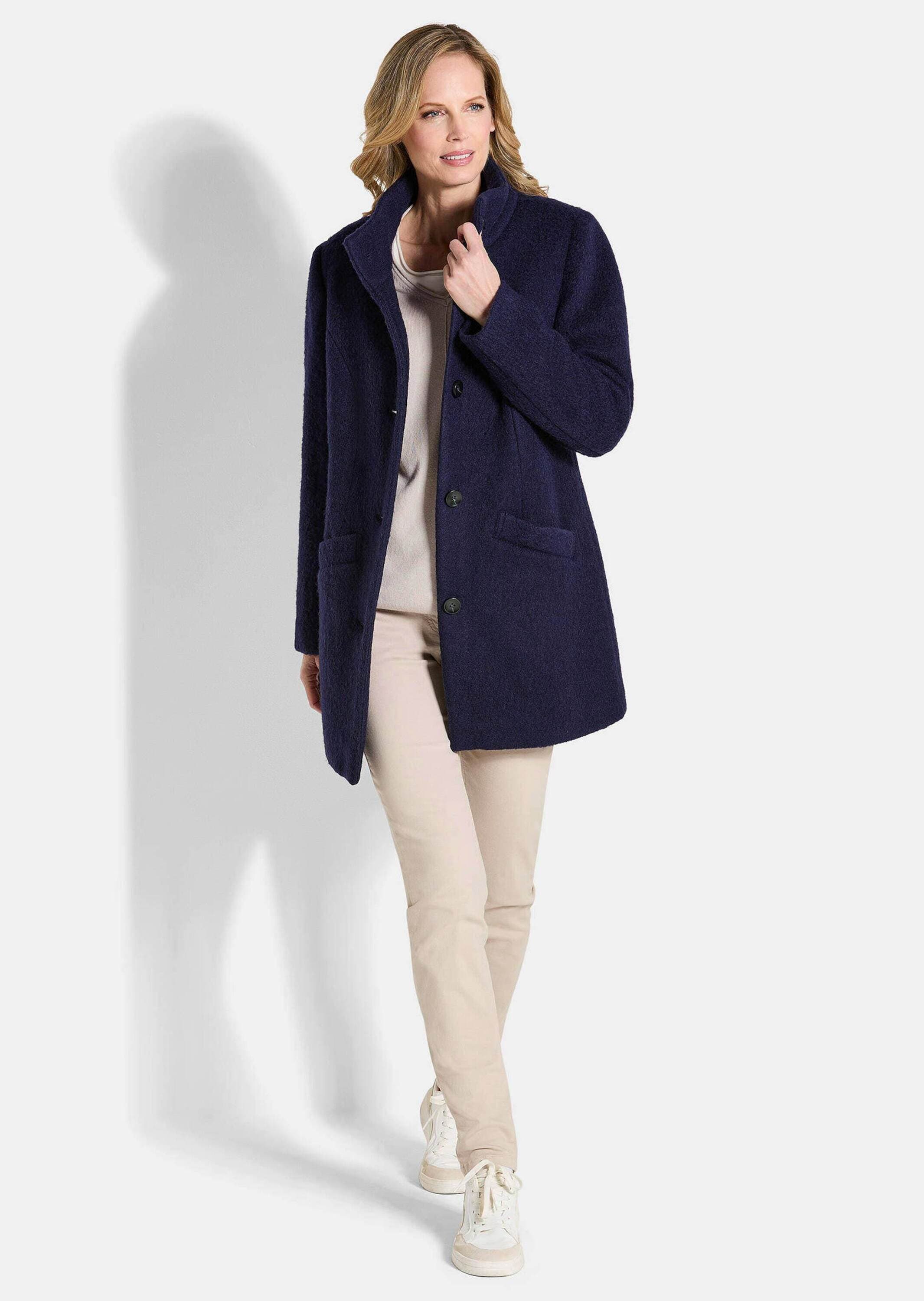 GOLDNER Langmantel »Kurzgröße Stepp-Winterjacke mit Kapuze«