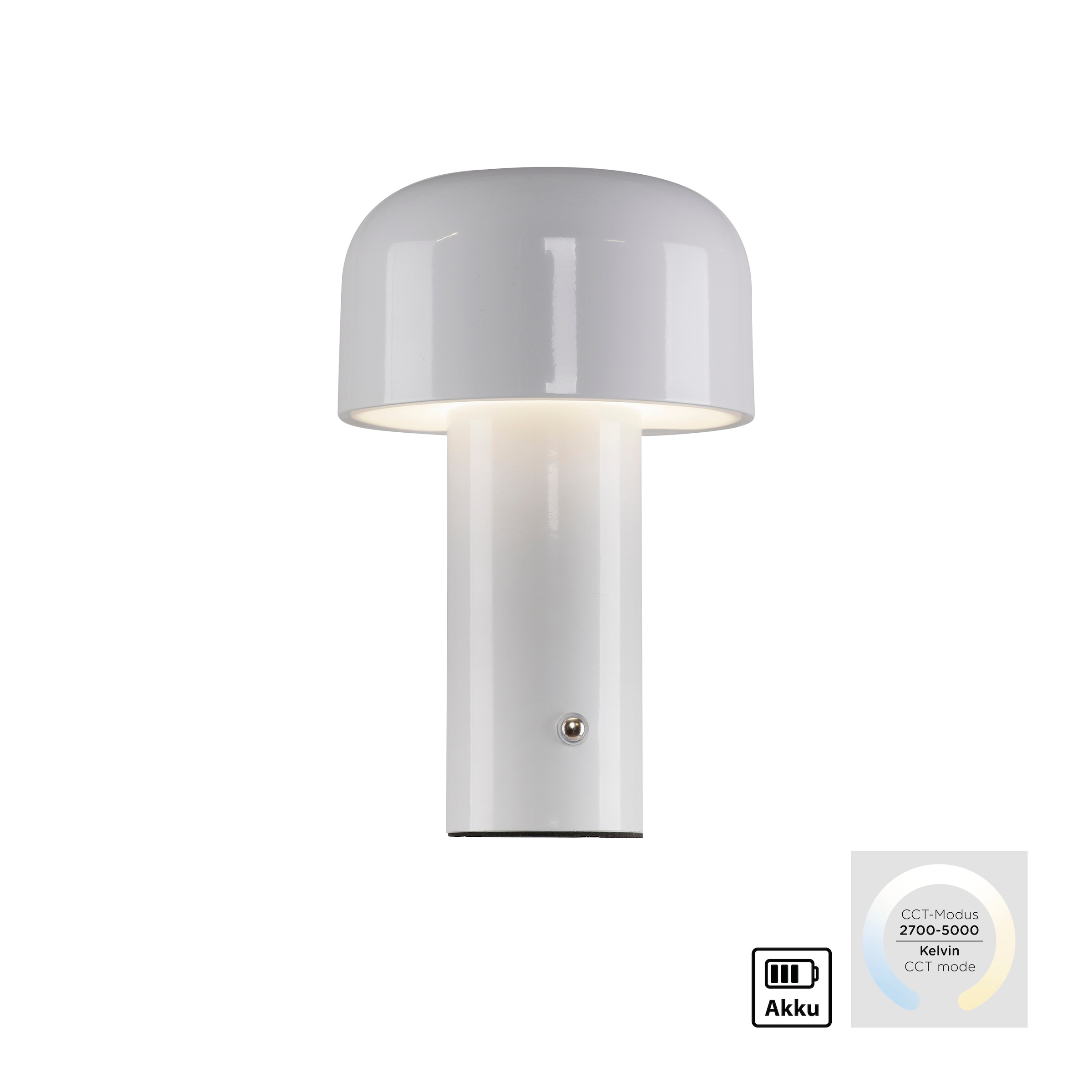 JUST LIGHT Tischleuchte »AGNES« LED-Modul 1 Stk. warmweiß - kaltweiß Akkuleuchte