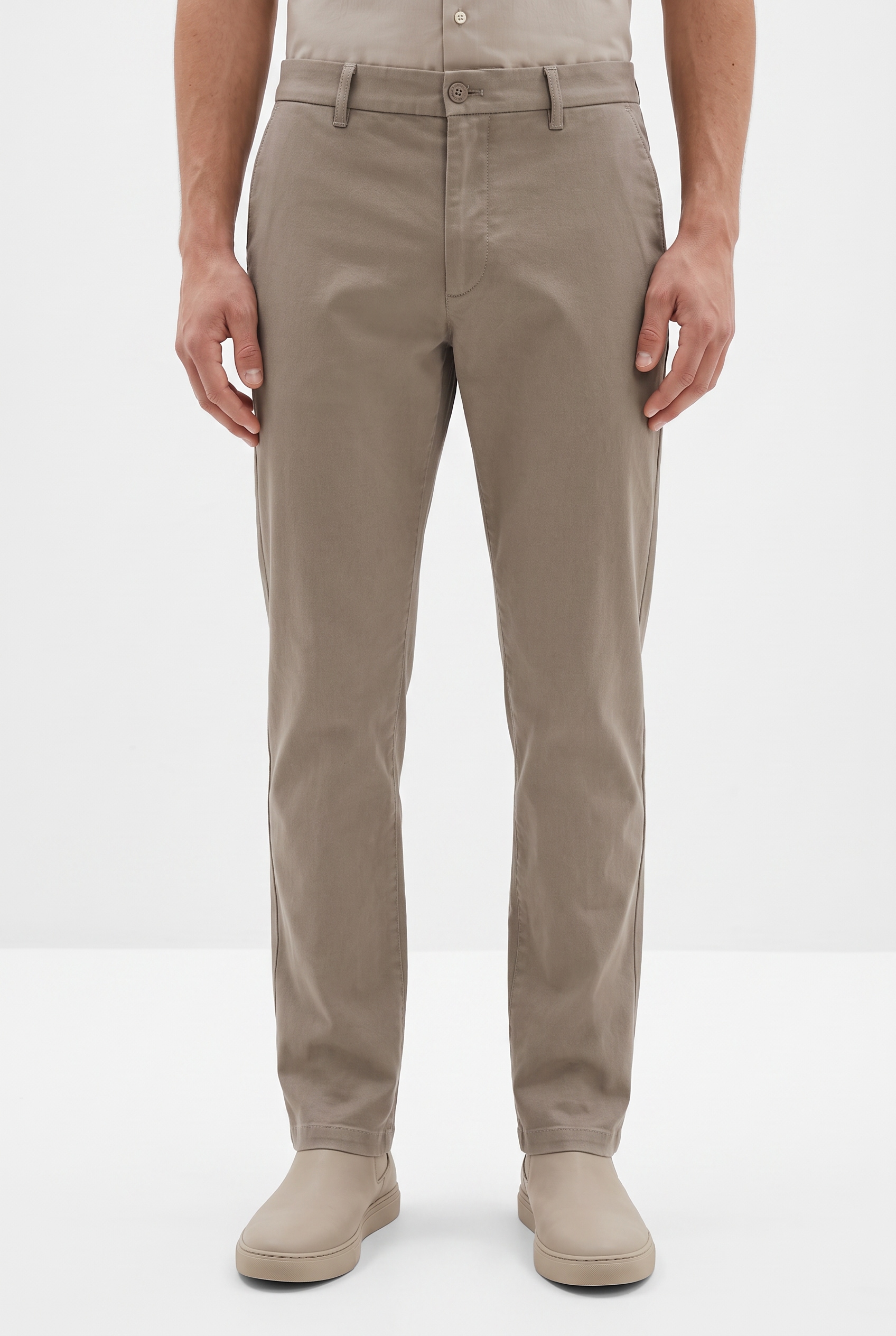 Calvin Klein Stoffhose »SLIM REFINED COTTON STRETCH TROU«  Slim fit mit Eingrifftaschen
