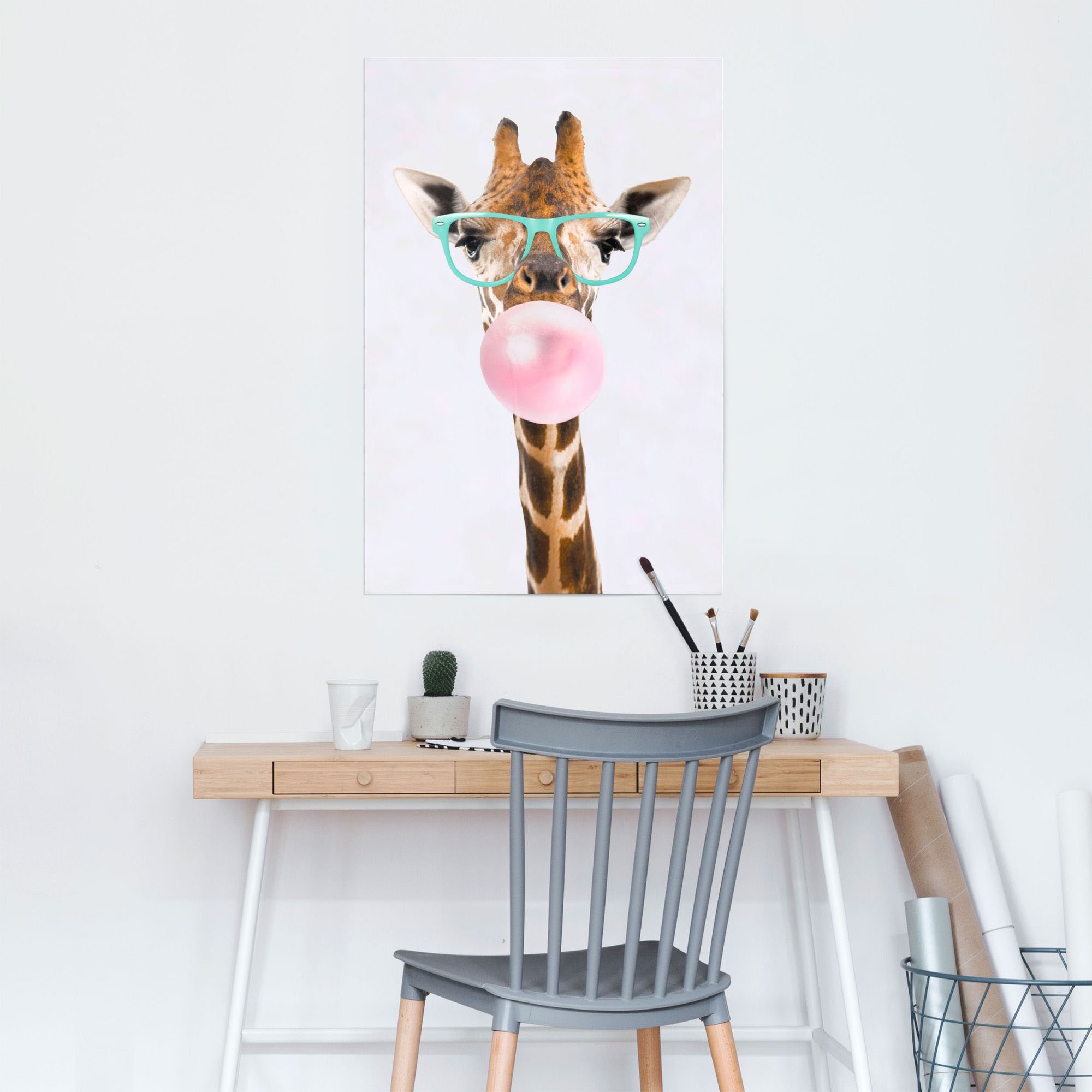Reinders! Poster »Poster Funky Giraffe«, Giraffen, (1 St.) online bei OTTO