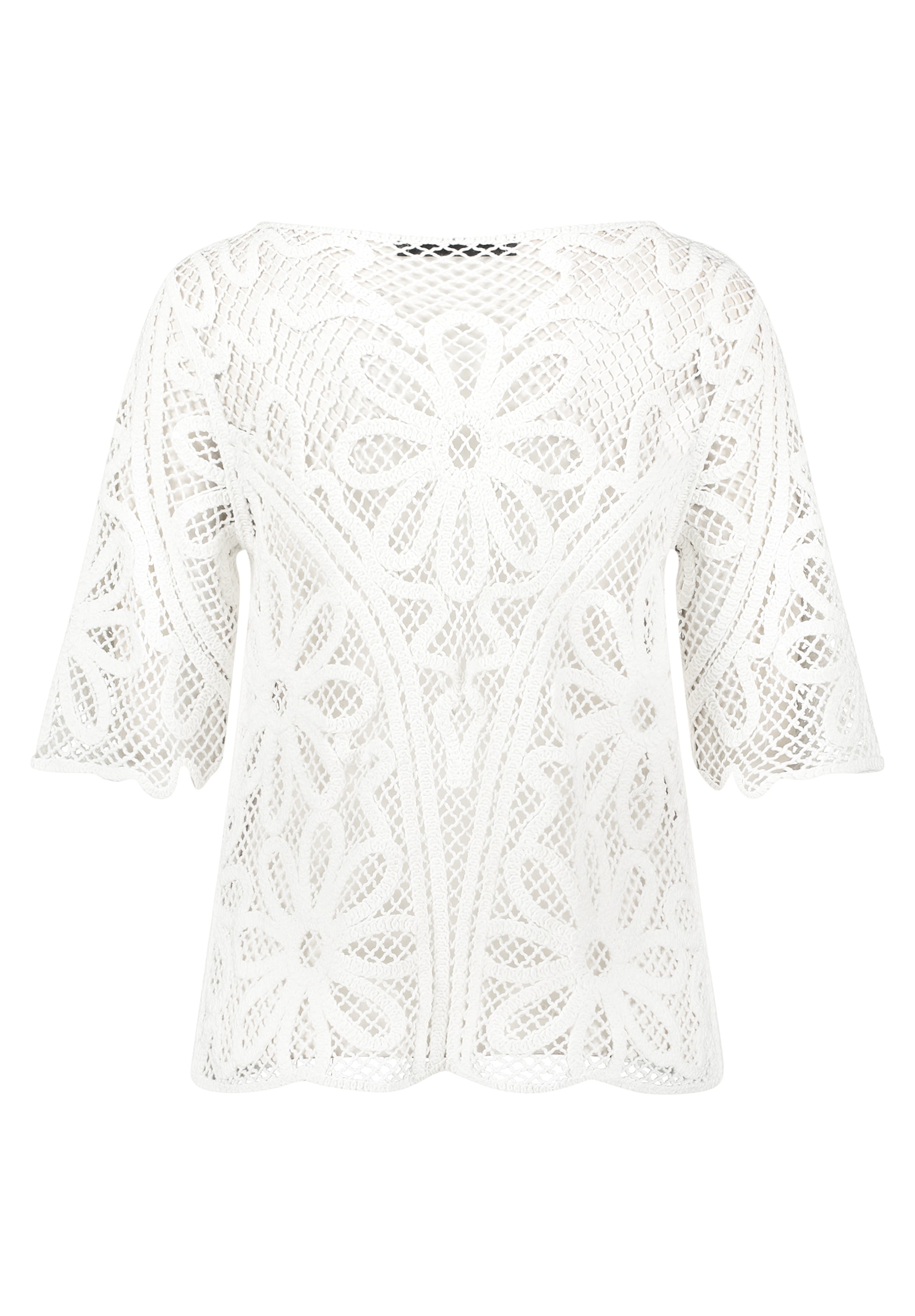 Betty Barclay Rundhalspullover »Lochstrick-Pullover mit U-Boot-Ausschnitt«