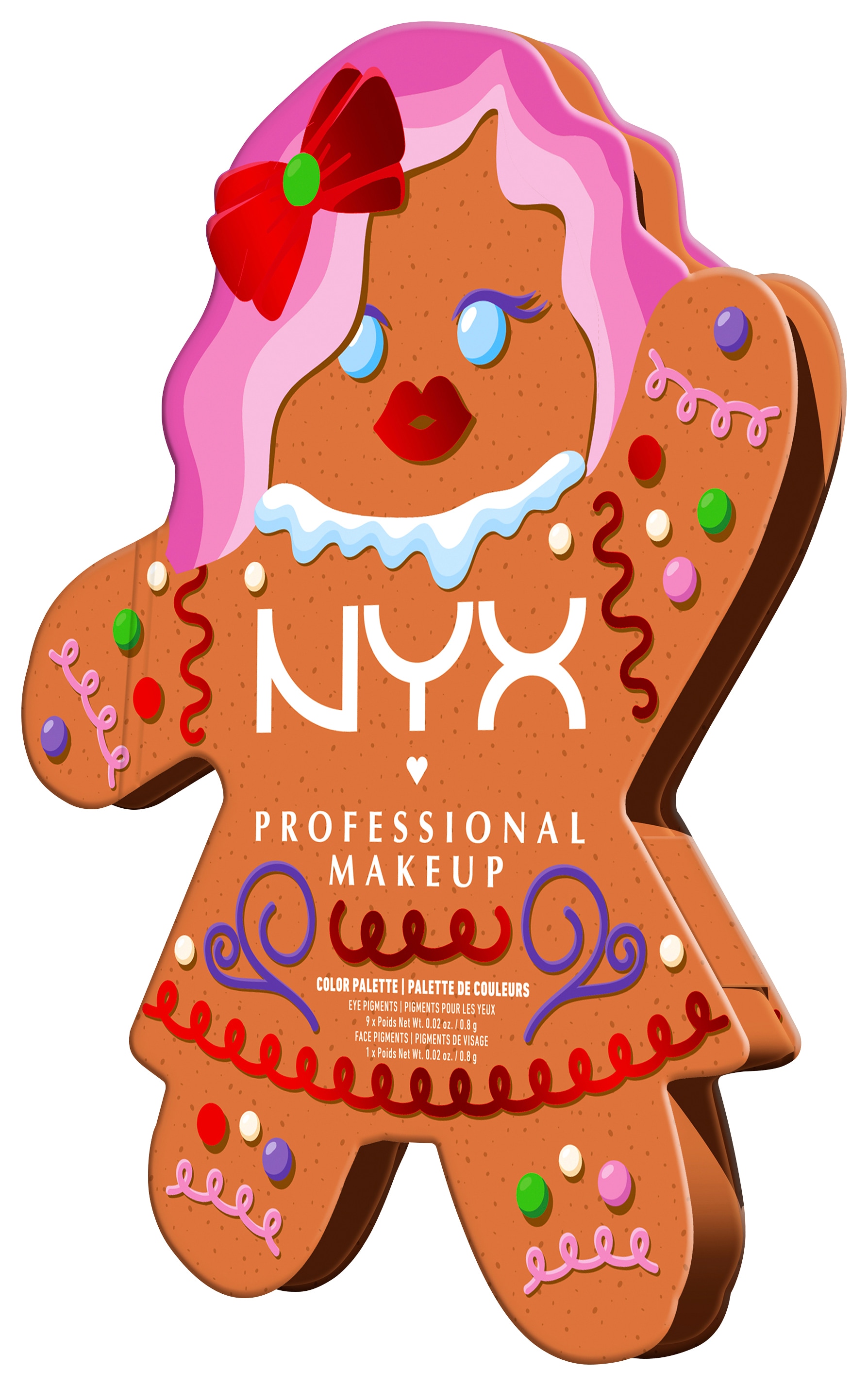 NYX Lidschatten-Palette »NYX Professional Makeup Gingerbraddie Palette«