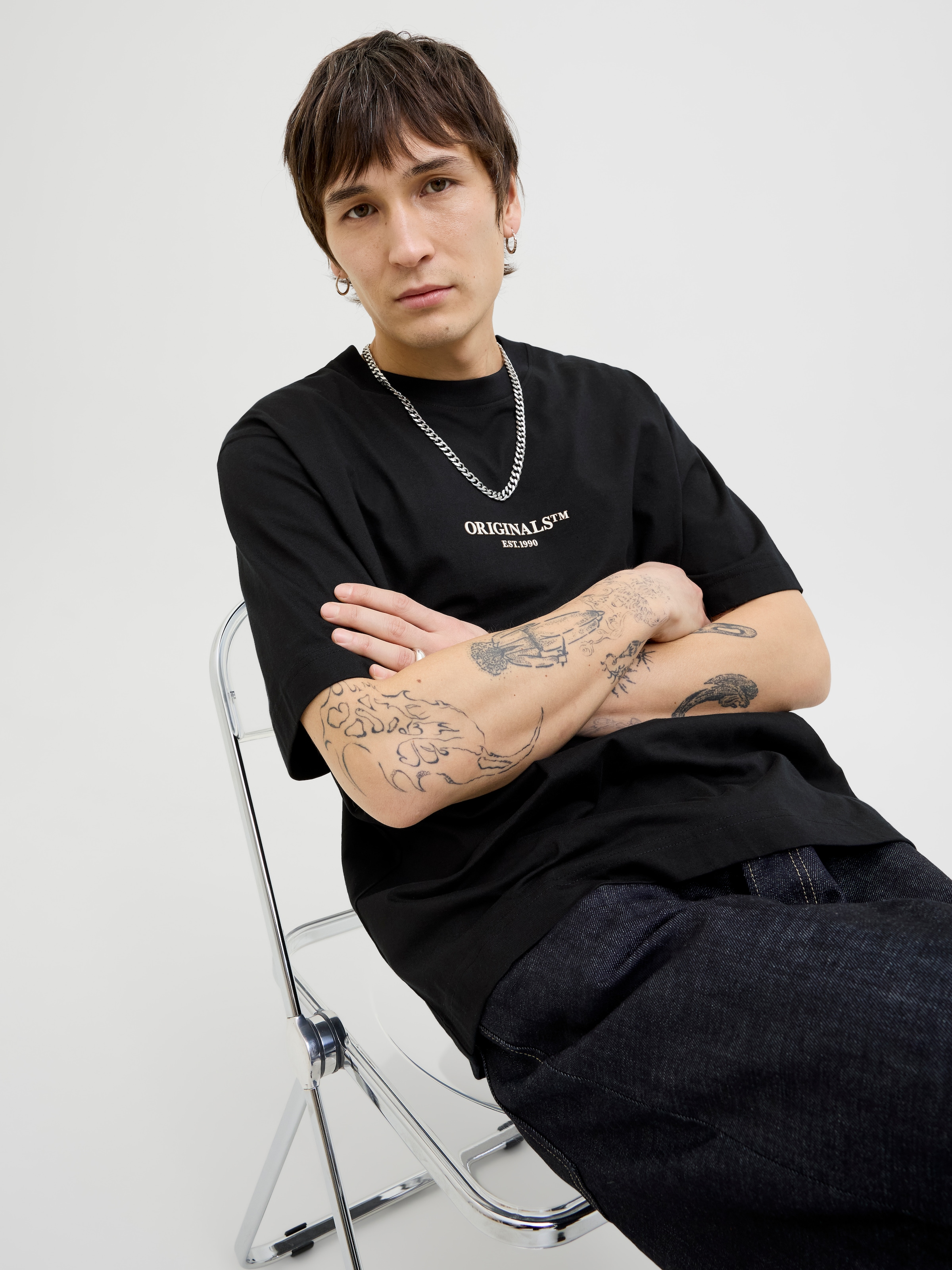 Jack & Jones T-Shirt »JORISLINGTON MINIMAL BRANDING TEE SS SN«