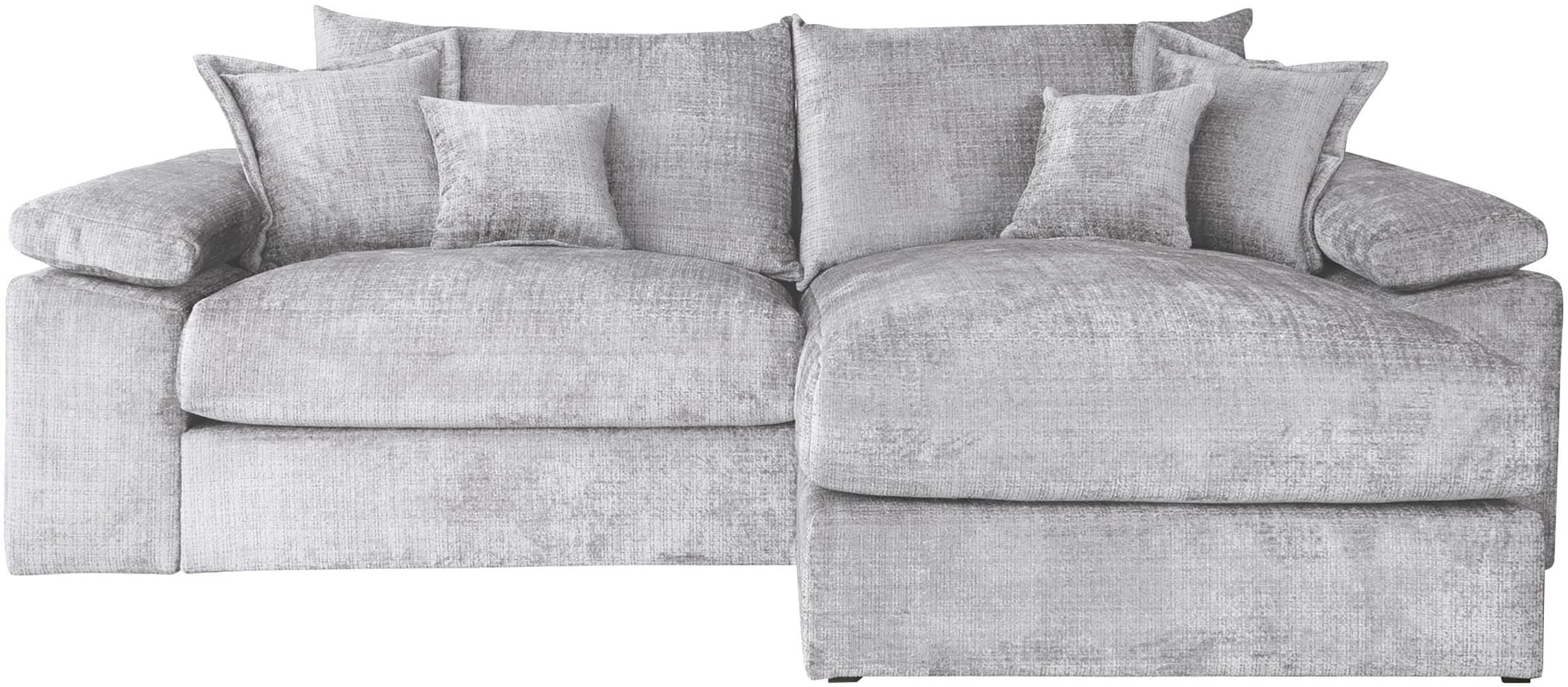 Home affaire Ecksofa »Soft&Cosy XL L-Form - Breite 246 cm«, Mega-Sofa, Cord oder Chenille-Struktur, Federkern-Polsterung