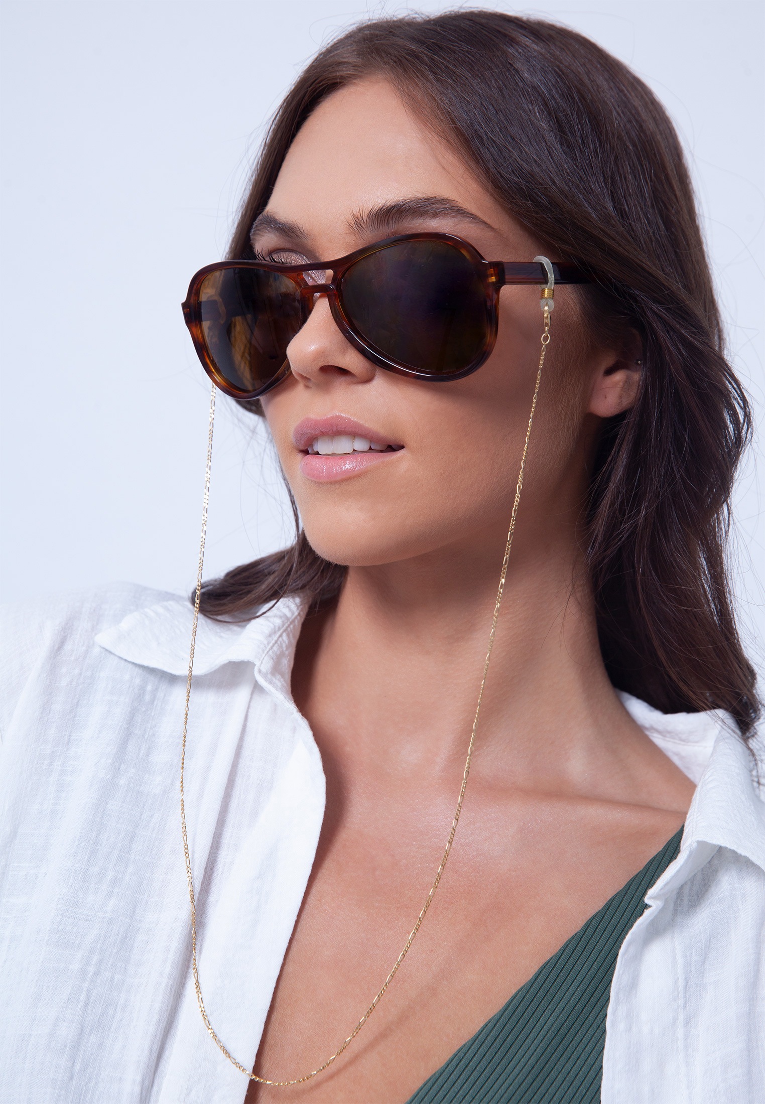 Elli Schmuckset »Schmuckzubehör Brillenkette Figaro Eyewear Accessoire 925 Silber«