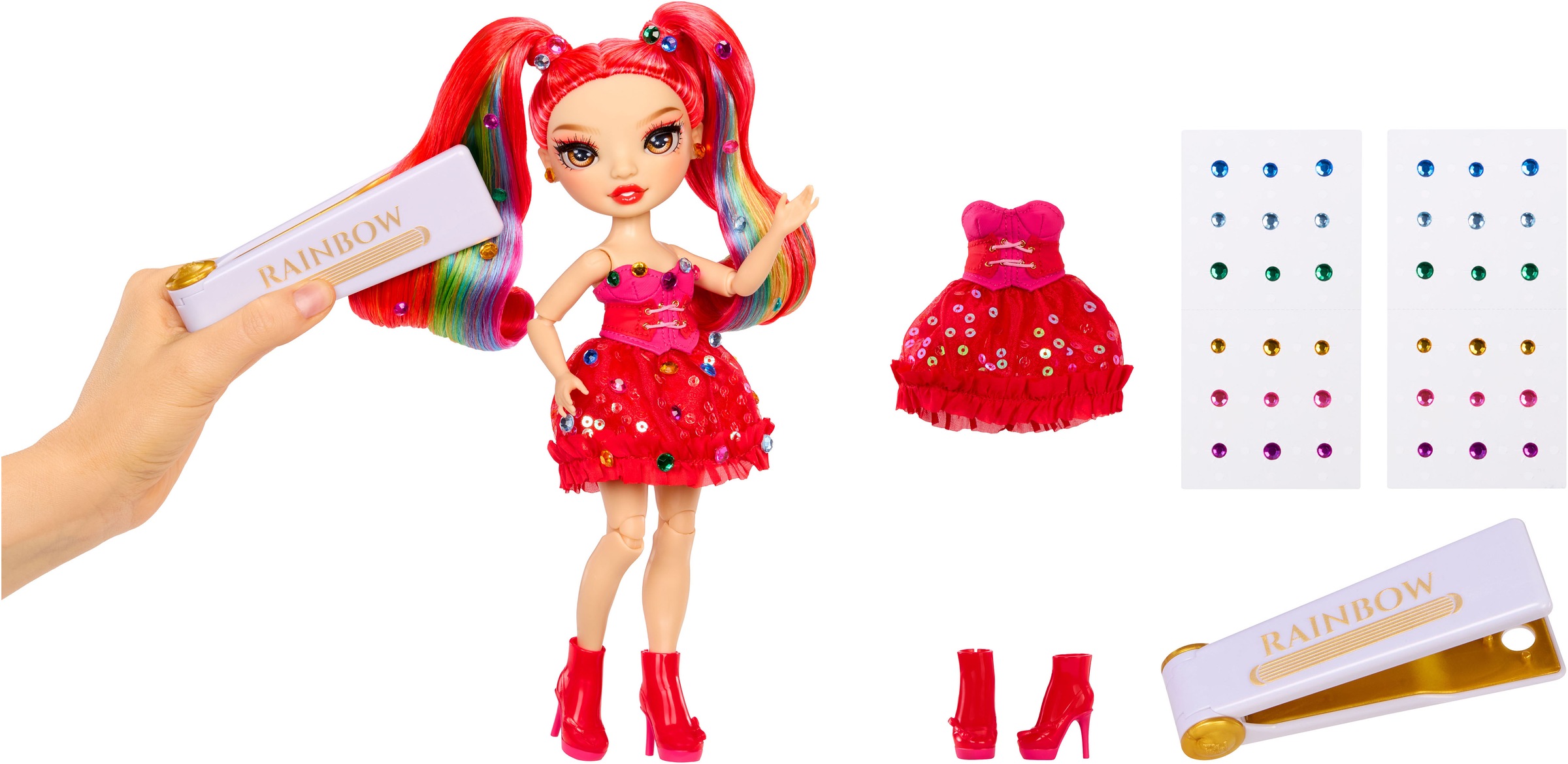 RAINBOW HIGH Anziehpuppe »Rainbow High Be Dazzling Fashion Dolls- Vivienne Rouge«