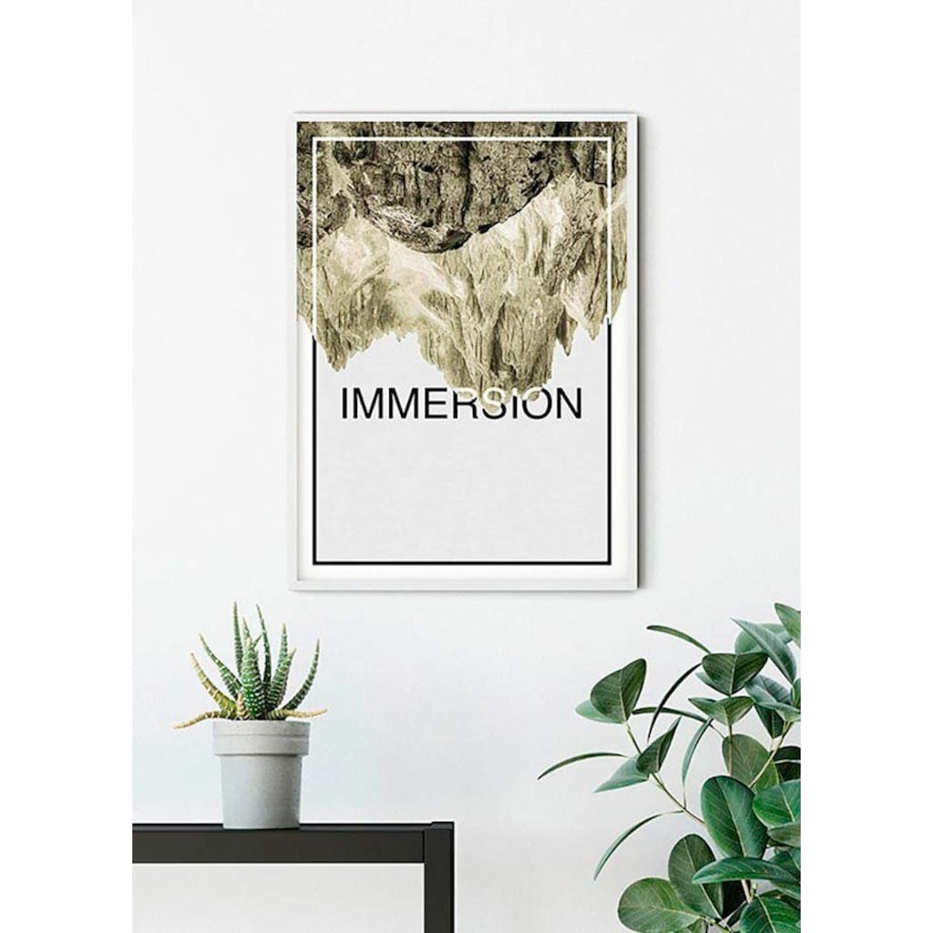 Komar Poster »Immersion Sand«, Abstrakt-Sprüche & Texte, (1 St.)