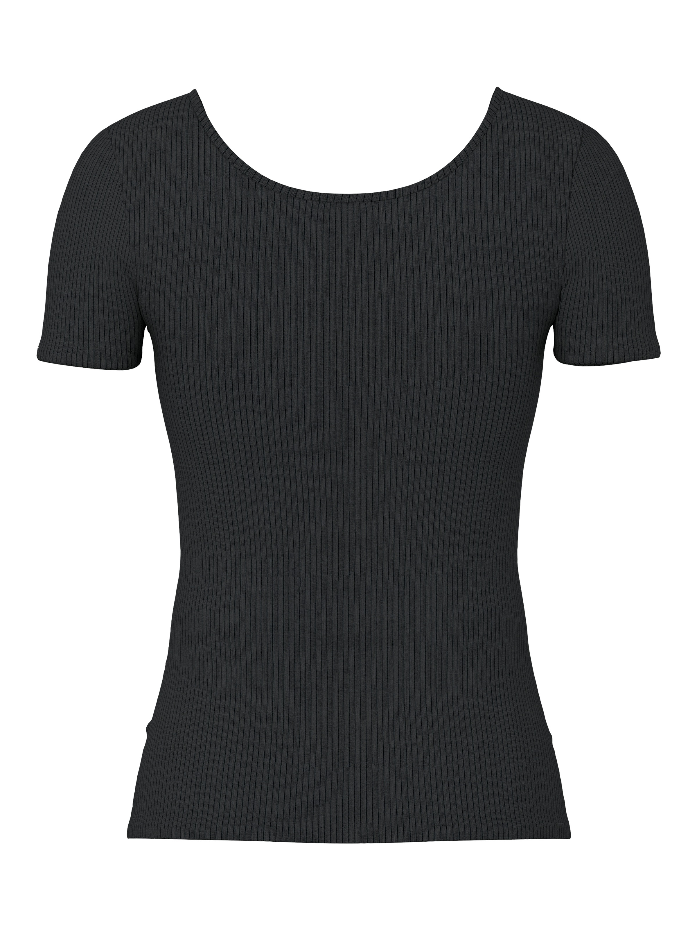 pieces Kurzarmshirt »PCKITTE SS TOP NOOS BC« Baumwollmischung, slim fit