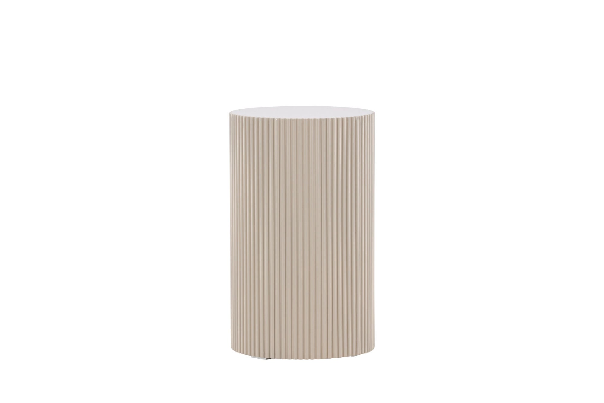 Venture Home Beistelltisch »Lenox, runder Beistelltisch, gerillte Optik, Ø 31 cm« Ablagetisch, MDF, strukturierte Seiten, kompakt, dekorativ