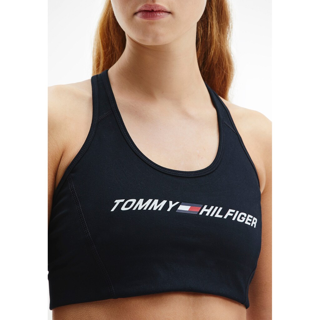 Tommy Hilfiger Sport Sport-Bustier »LIGHT INTENSITY GRAPHIC BRA«, mit Trägern für niedrige Stützkraft & Tommy Hilfiger Logo-Schriftzug