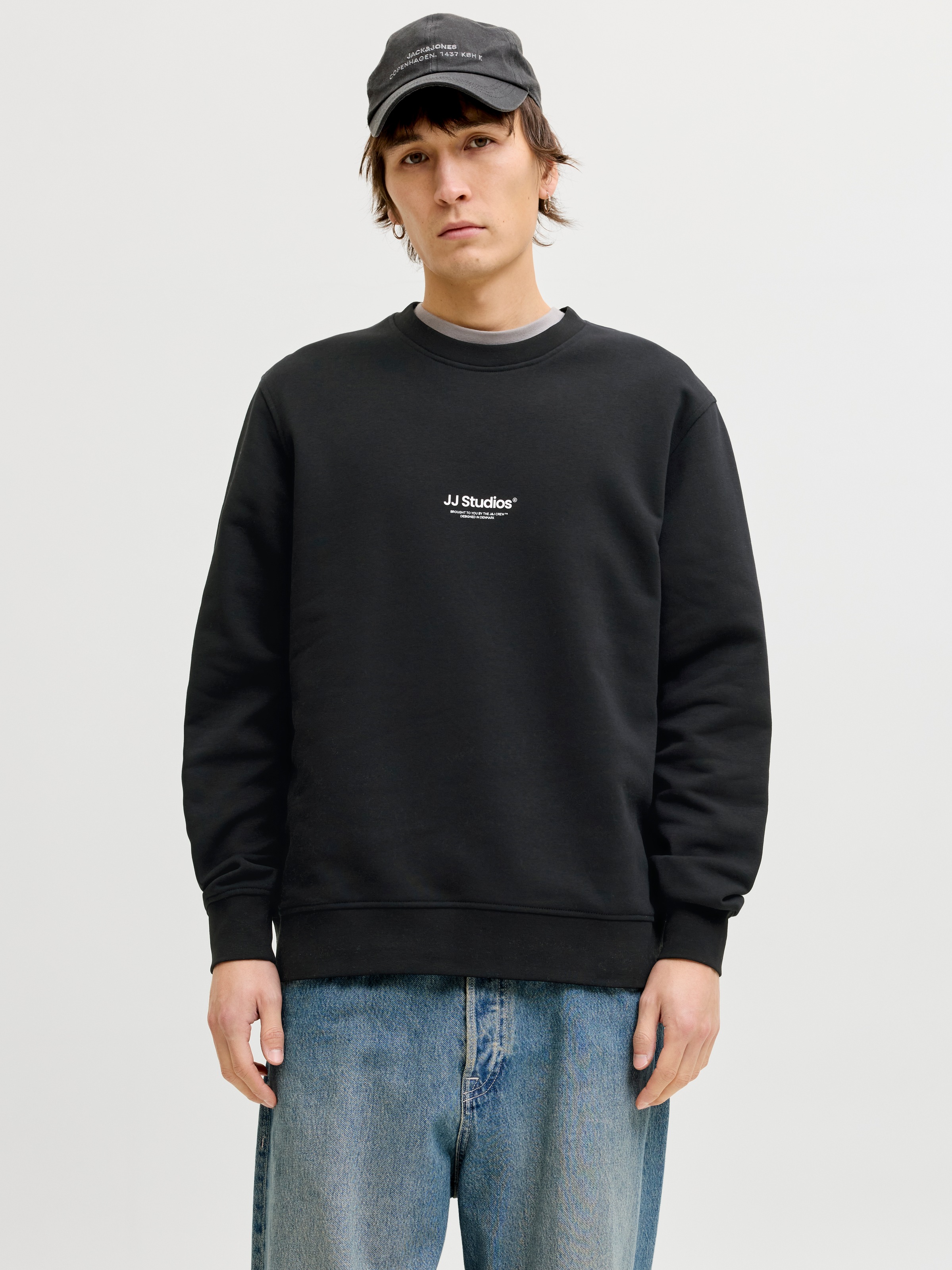 Jack & Jones Sweatshirt »JJEBRADLEY SWEAT CREW 2PK MP«, 2 tlg. Materialmix, relaxed fit
