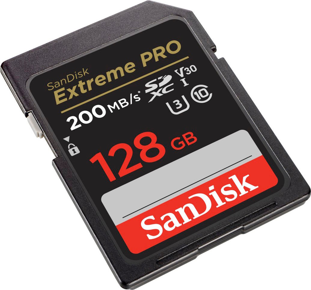 Sandisk Speicherkarte »Extreme PRO SDXC™-UHS-I-Karte«, (Video Speed Class 30 (V30)/UHS Speed Class 3 (U3) 200 MB/s Lesegeschwindigkeit)