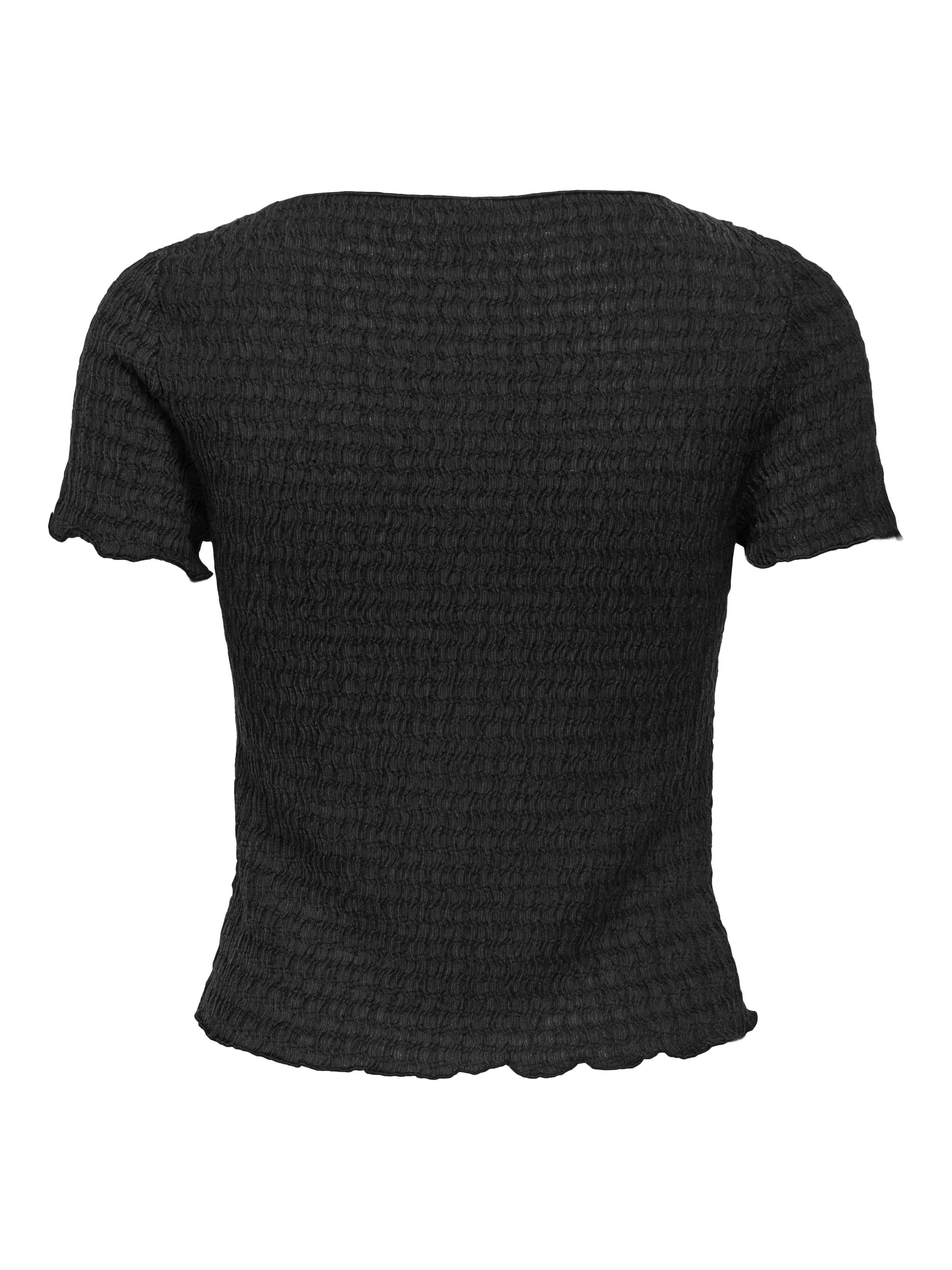 ONLY Kurzarmshirt »ONLILSE S/S TOP STRUCTURE JRS NOOS« Kunstfaser, regular fit