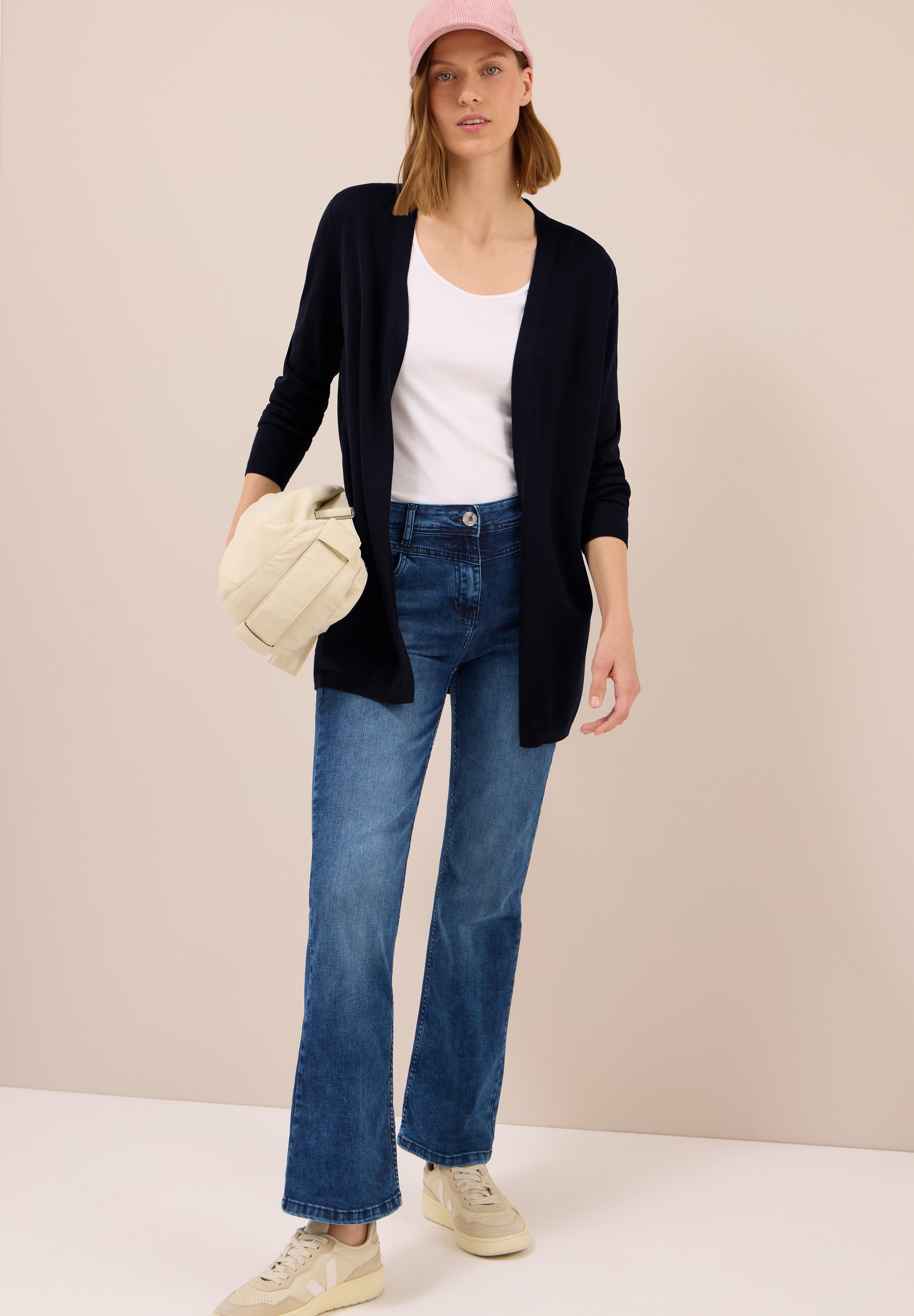 Cecil Longstrickjacke, softe Baumwollmischung