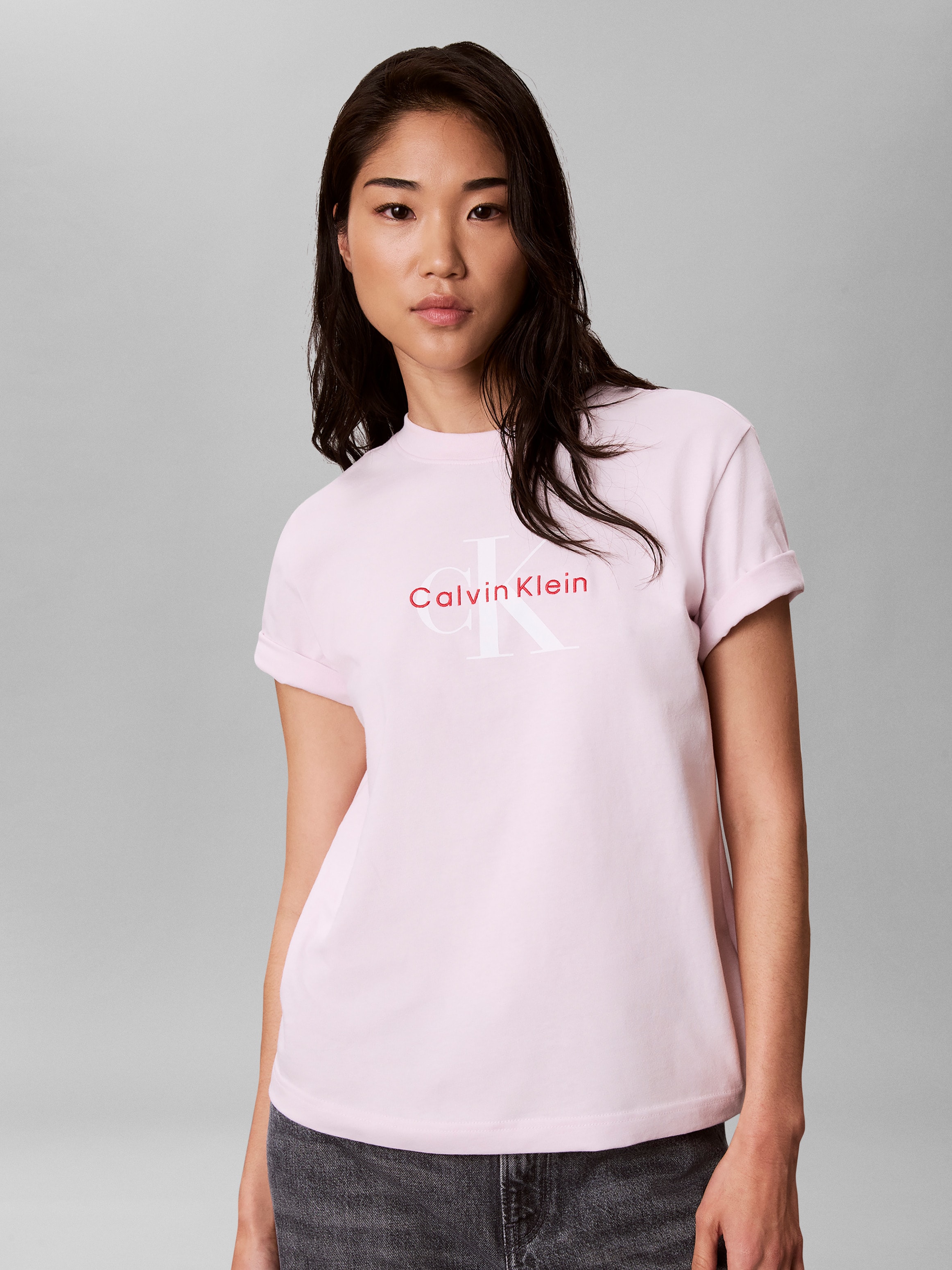 Calvin Klein Jeans T-Shirt »HERO SS CLASSIC MONOLOGO CNECK T« , Logoschriftzug