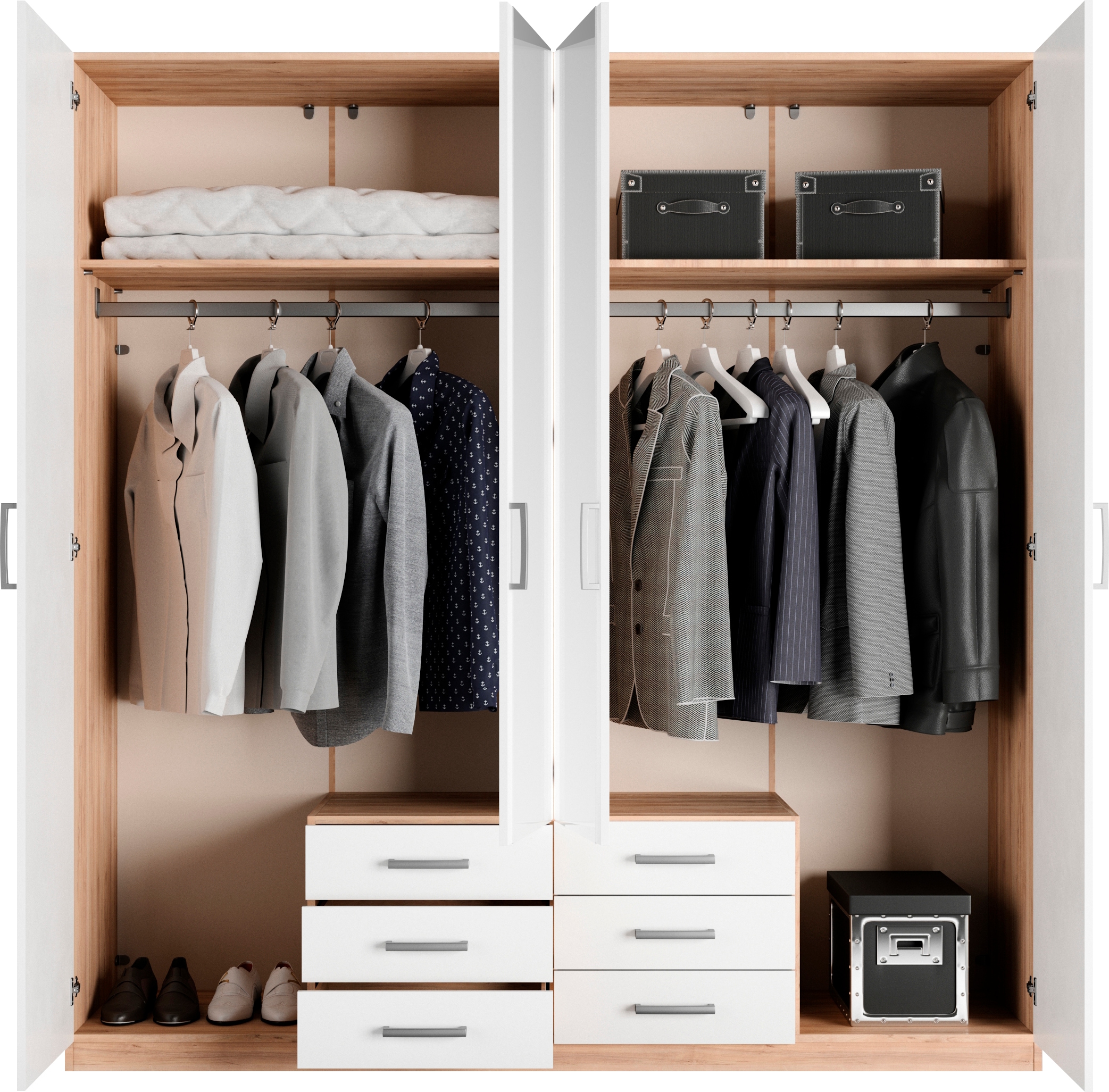 priess Kleiderschrank »Amsterdam«, mit oder ohne LED-Beleuchtung