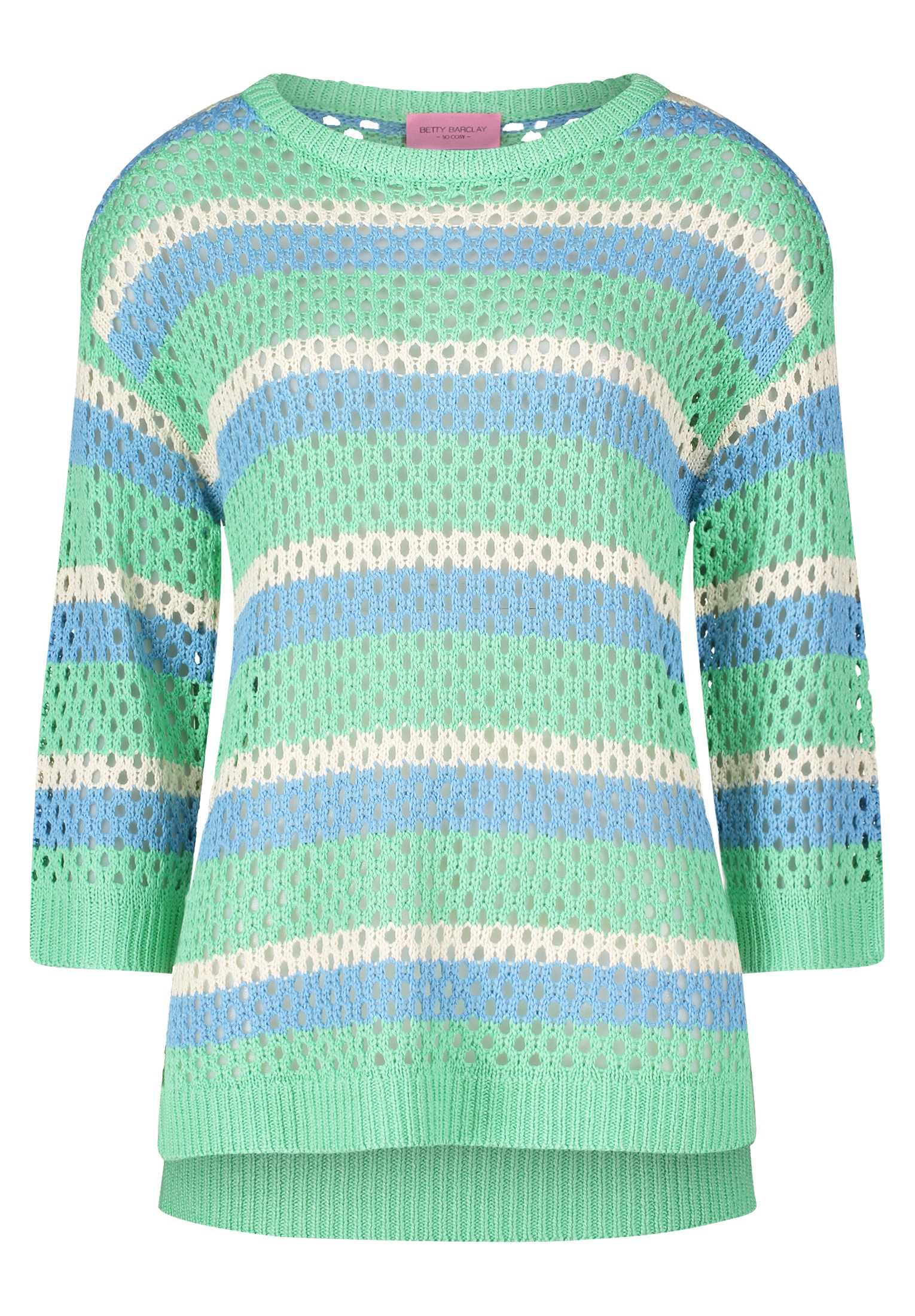 Ganni Grauer Rundhalspullover Ganni Pullover Für Damen Online