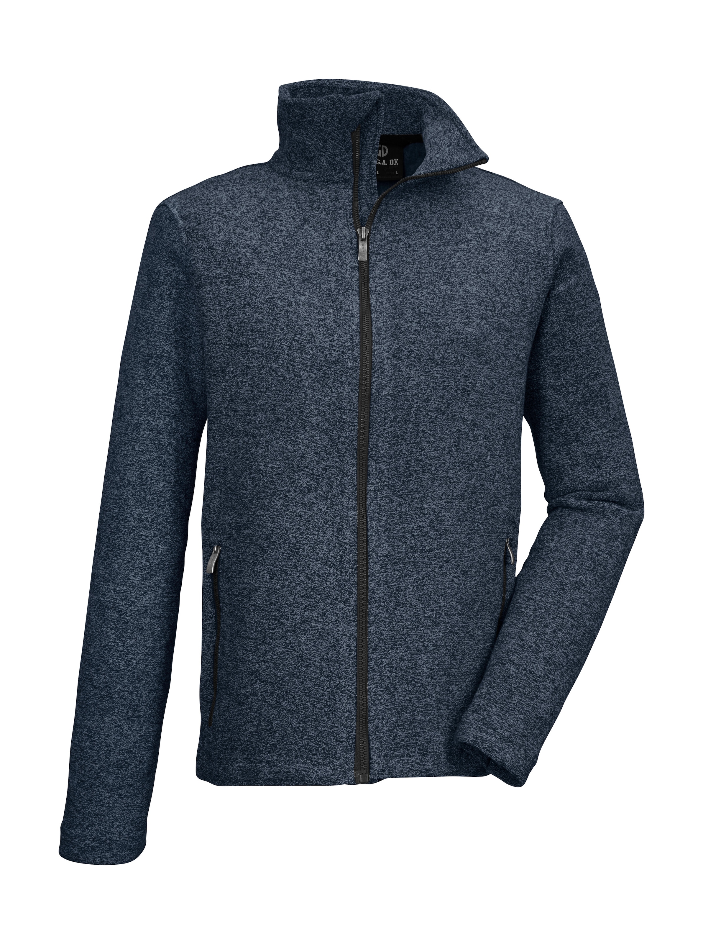 G.I.G.A. DX by killtec Fleecejacke »GS 4 MN KNTFLC JCKT« Strickfleecejacke, Melange-Optik, Zipper-Taschen, Kinnschutz