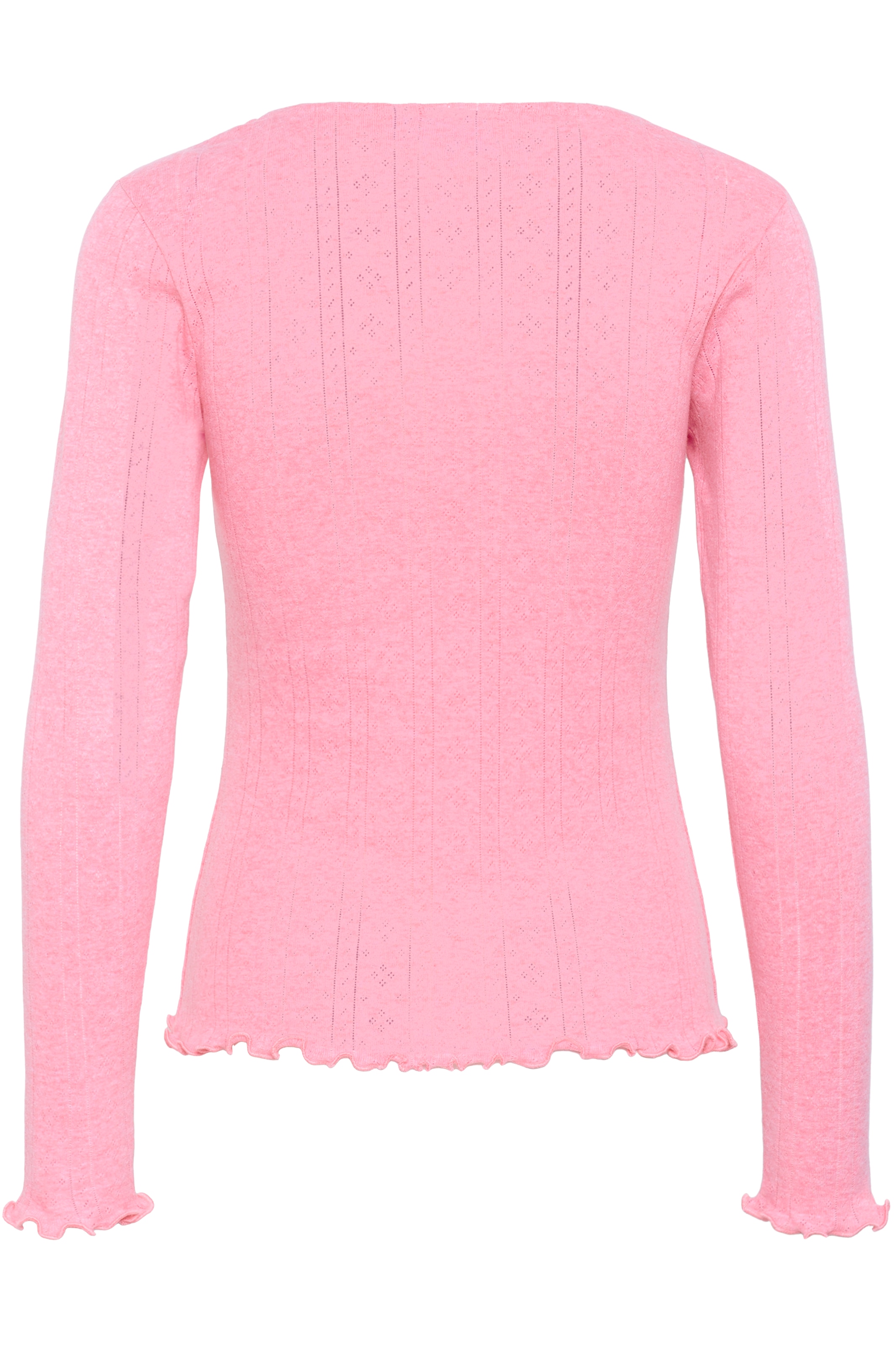 Saint Tropez Langarmshirt »GruSZ Blouse«, gewellter Saum