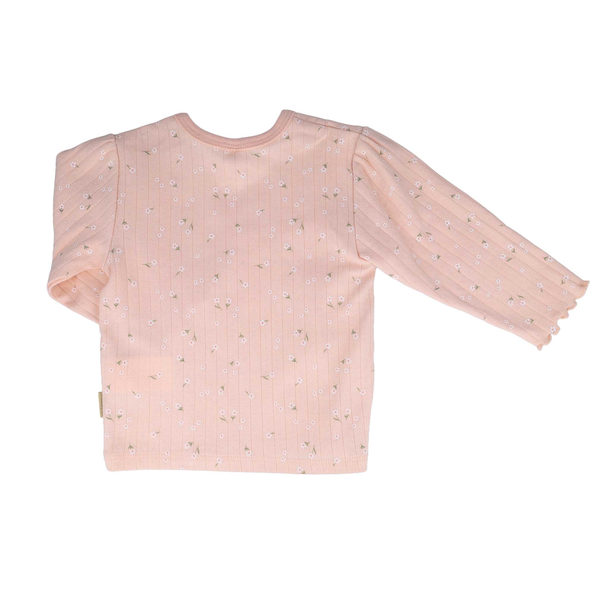 MAXIMO T-Shirt 1 Blassrosa, Blumen-Alloverprint, Longsleeve, Baby-Girl