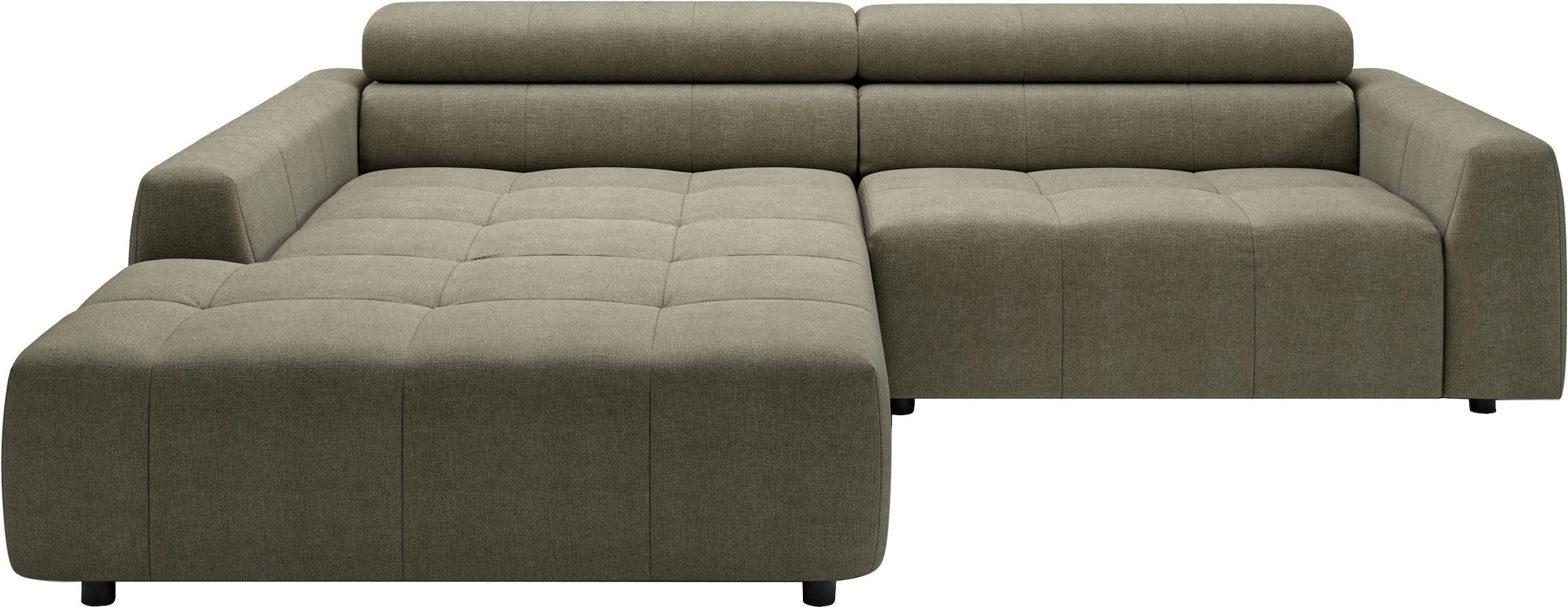 3C Candy Ecksofa »Denver auch mit Cord- und Easy care-Bezug, Kopfteilverstellung L-Form«, wahlweise. mit motorischer Sitztiefenverstellung
