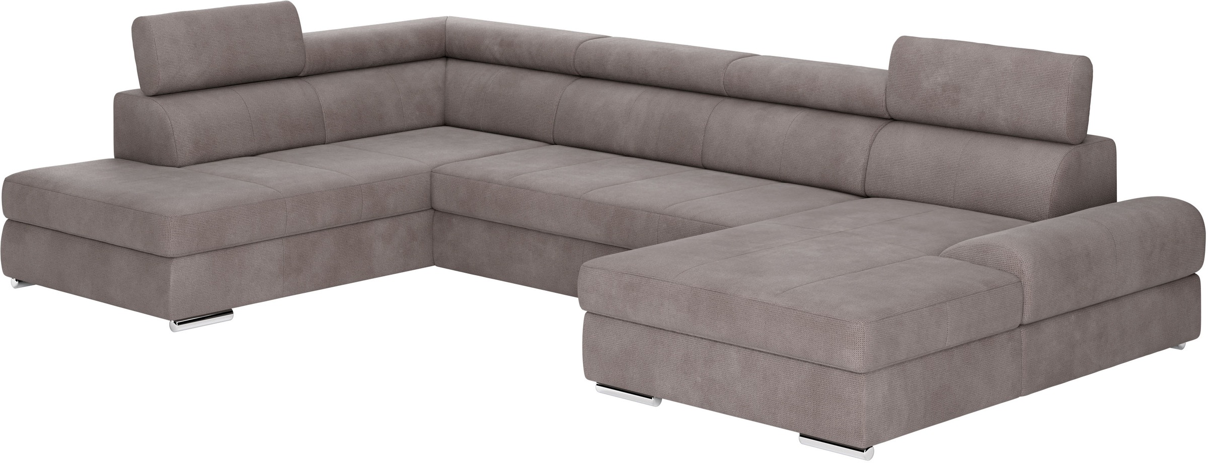 sit&more Wohnlandschaft »U-Form«, mit verstellbaren Kopfteilen, wahlweise mit Bettfunktion