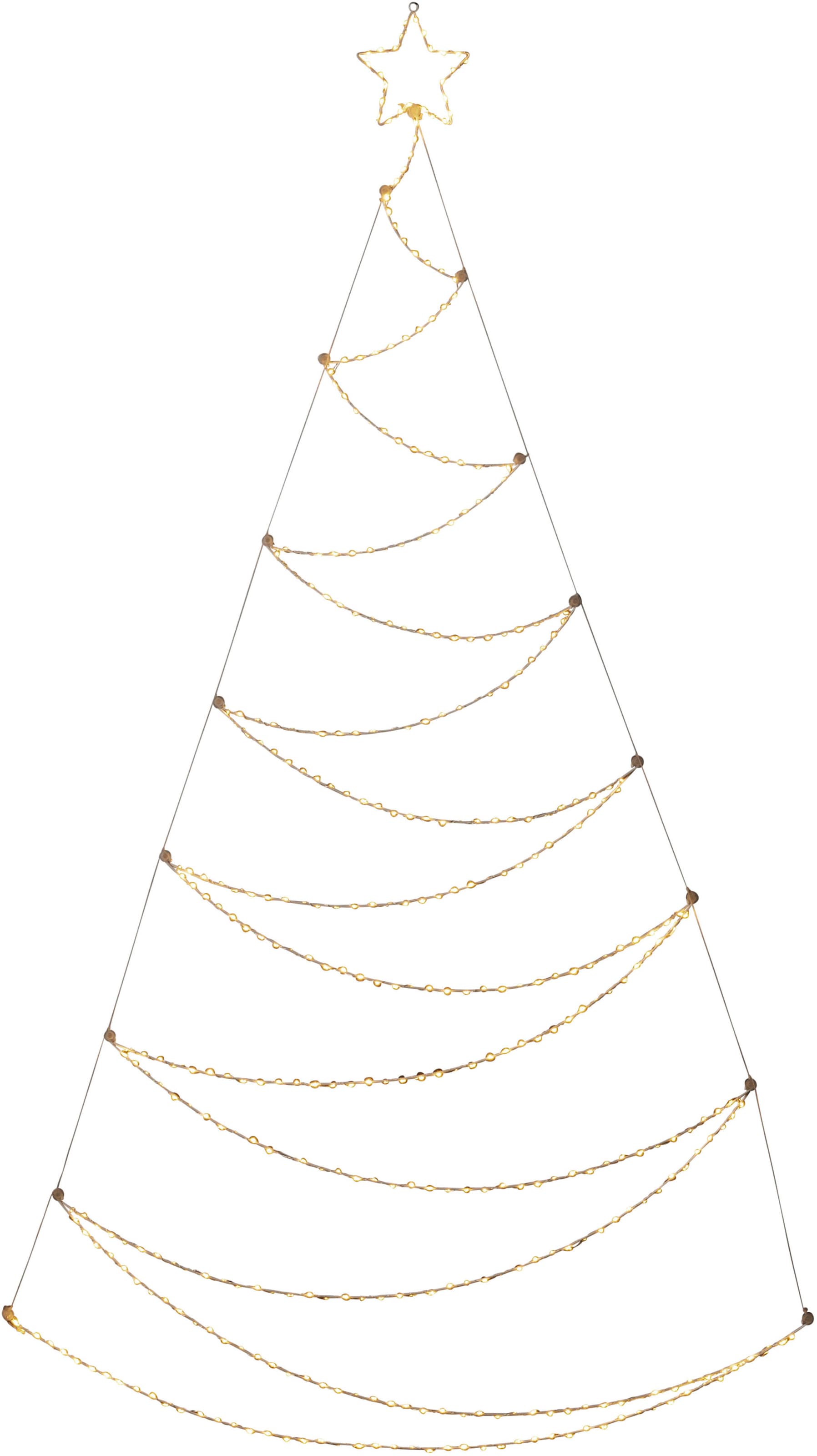 KONSTSMIDE LED Dekolicht »LED Metallweihnachtsbaum, weiß, 420  bernsteinfarbene Dioden«, 420 flammig-flammig im OTTO Online Shop