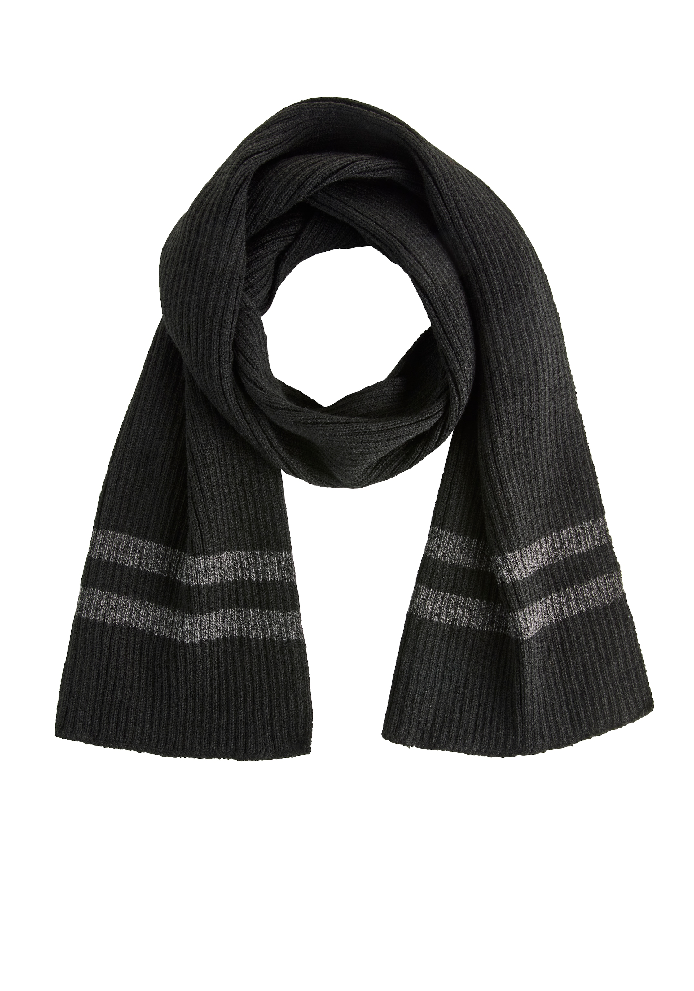 Man's World Schal mit modischen Konstrast-Streifen - NEW