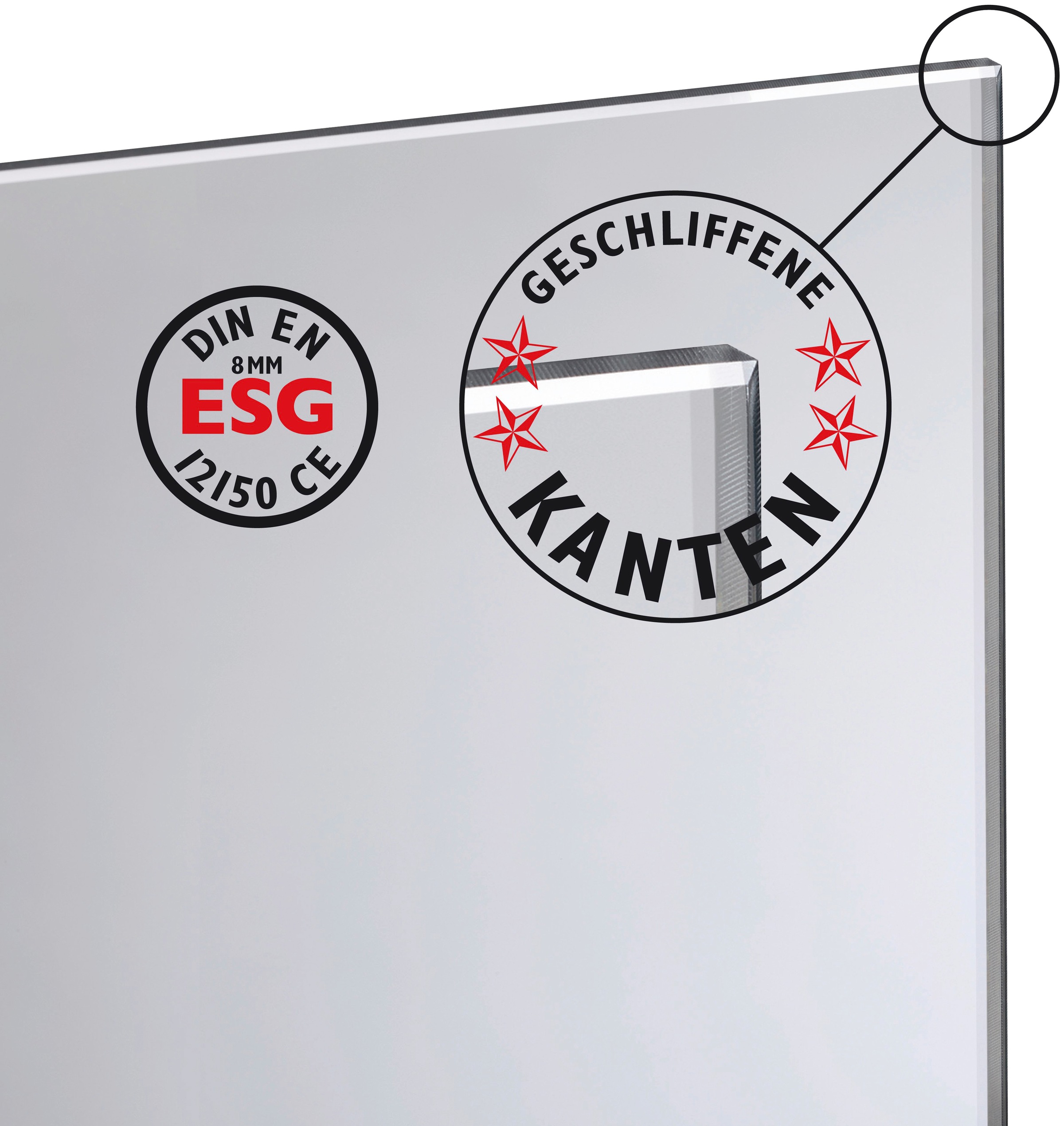 STAKET PRO Zaun Glaszaun, Gesamtlänge: 3,225 m, 4 Pfosten